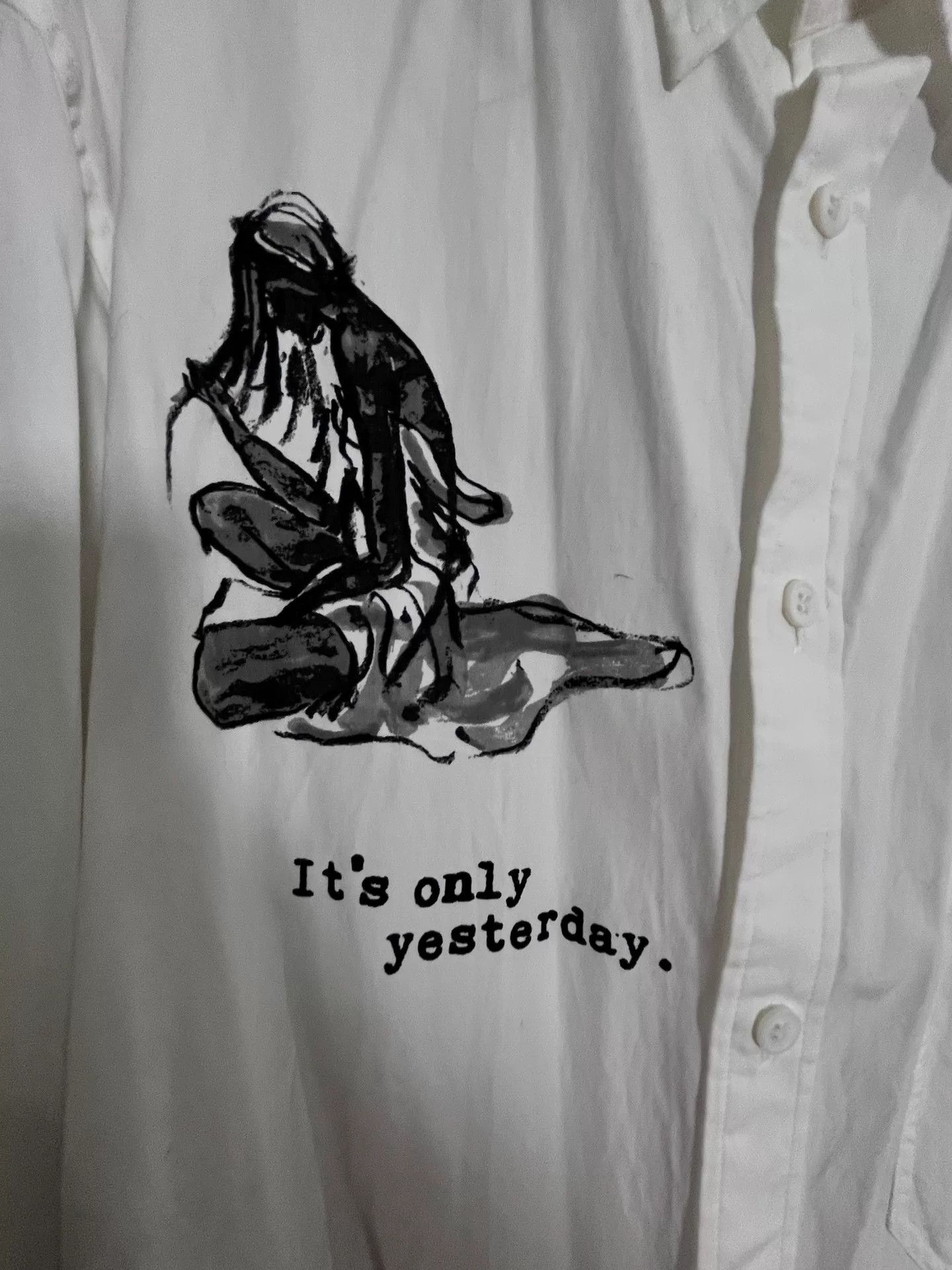 Yohji Yamamoto Yohji Yamamoto 19ss Portrait Pattern Shirt Size US M / EU 48-50 / 2 - 2 Thumbnail