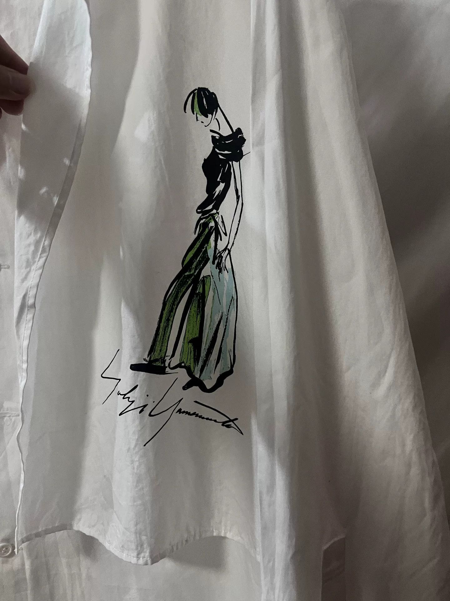 Yohji Yamamoto Yohji Yamamoto Hand-Painted Portrait Shirt Size L / US 10 / IT 46 - 3 Thumbnail