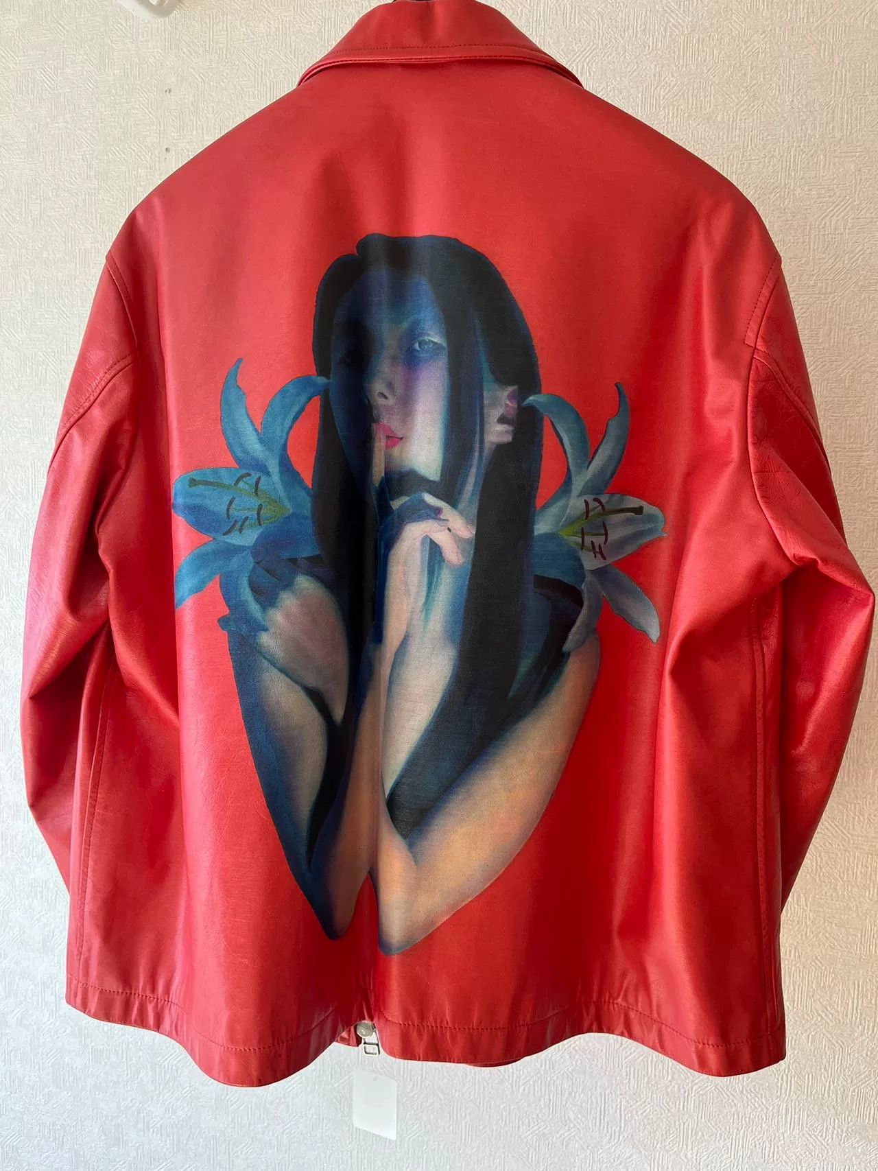 Yohji Yamamoto Yohji Yamamoto Red Artwork Jacket Size XS / US 0-2 / IT 36-38 - 2 Thumbnail