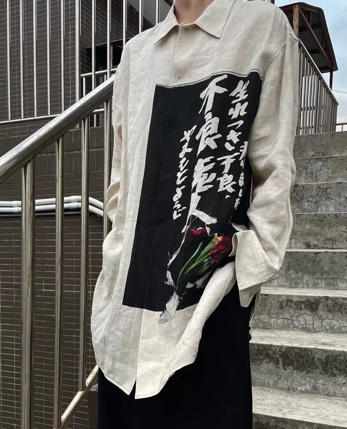 Yohji Yamamoto Yohji Yamamoto Linen Shirt Spring 19 Size US M / EU 48-50 / 2 - 6 Thumbnail