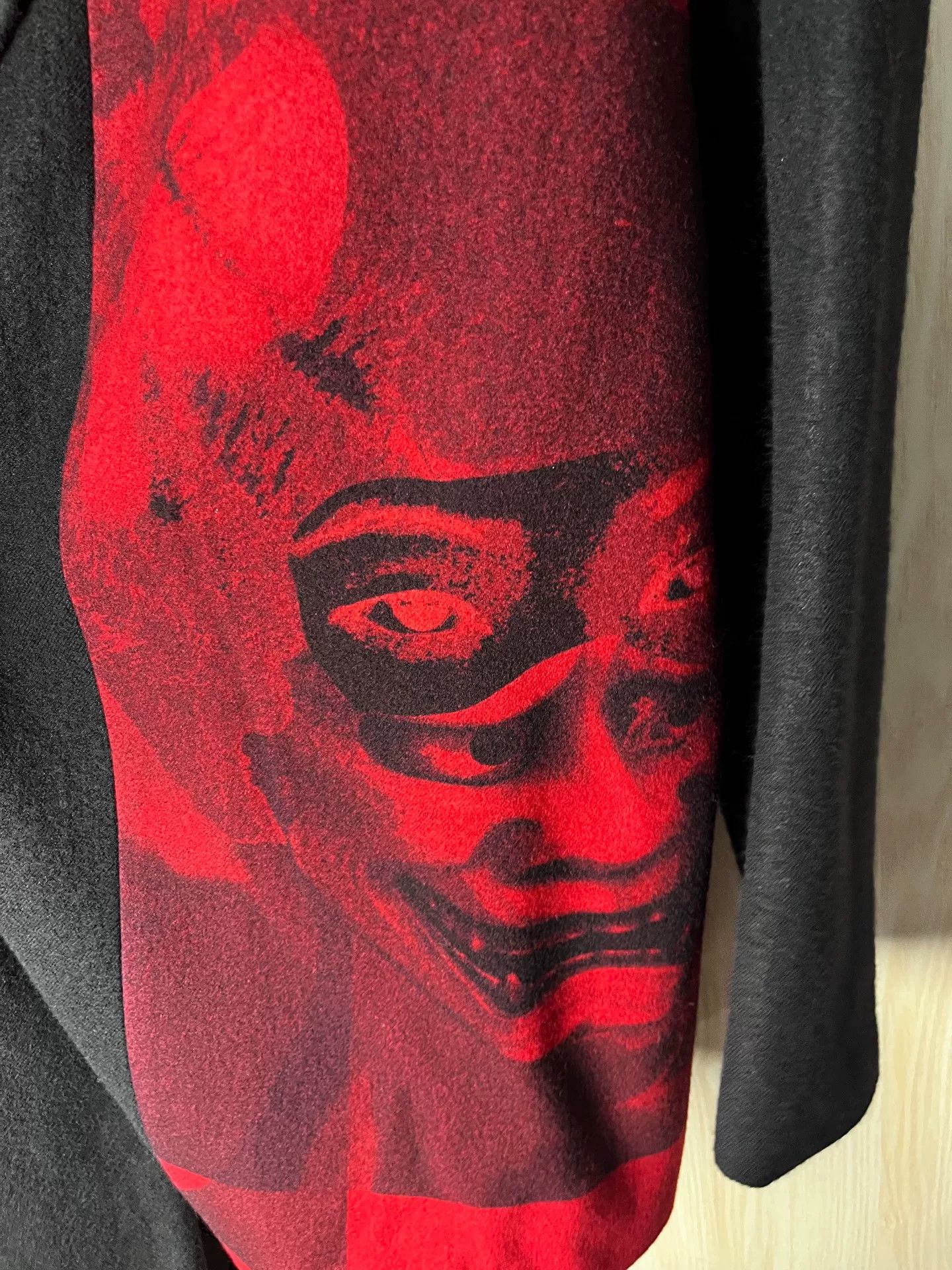 Yohji Yamamoto Yohji Yamamoto Red and Black Coat Size US L / EU 52-54 / 3 - 4 Thumbnail