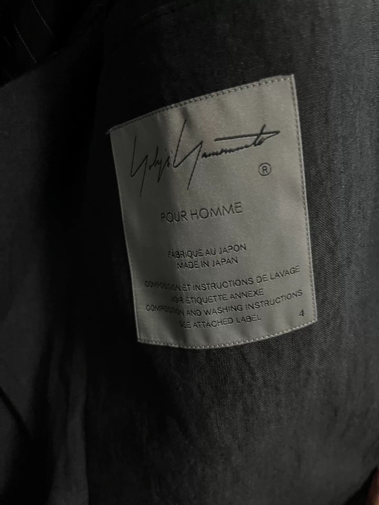 Yohji Yamamoto Yohji Yamamoto Black Button-Up Jacket Size US XL / EU 56 / 4 - 2 Thumbnail