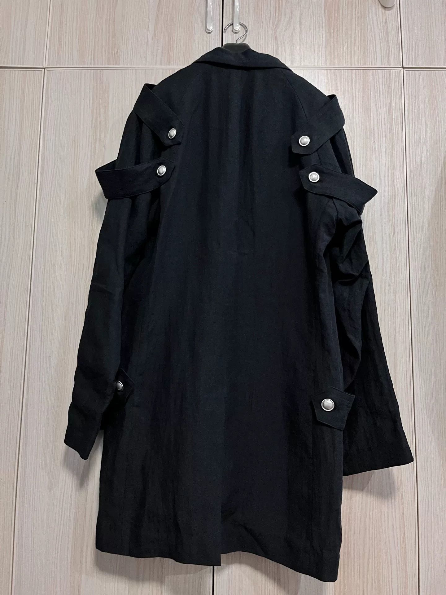 Yohji Yamamoto Yohji Yamamoto Black Button-Up Jacket Size US XL / EU 56 / 4 - 7 Thumbnail