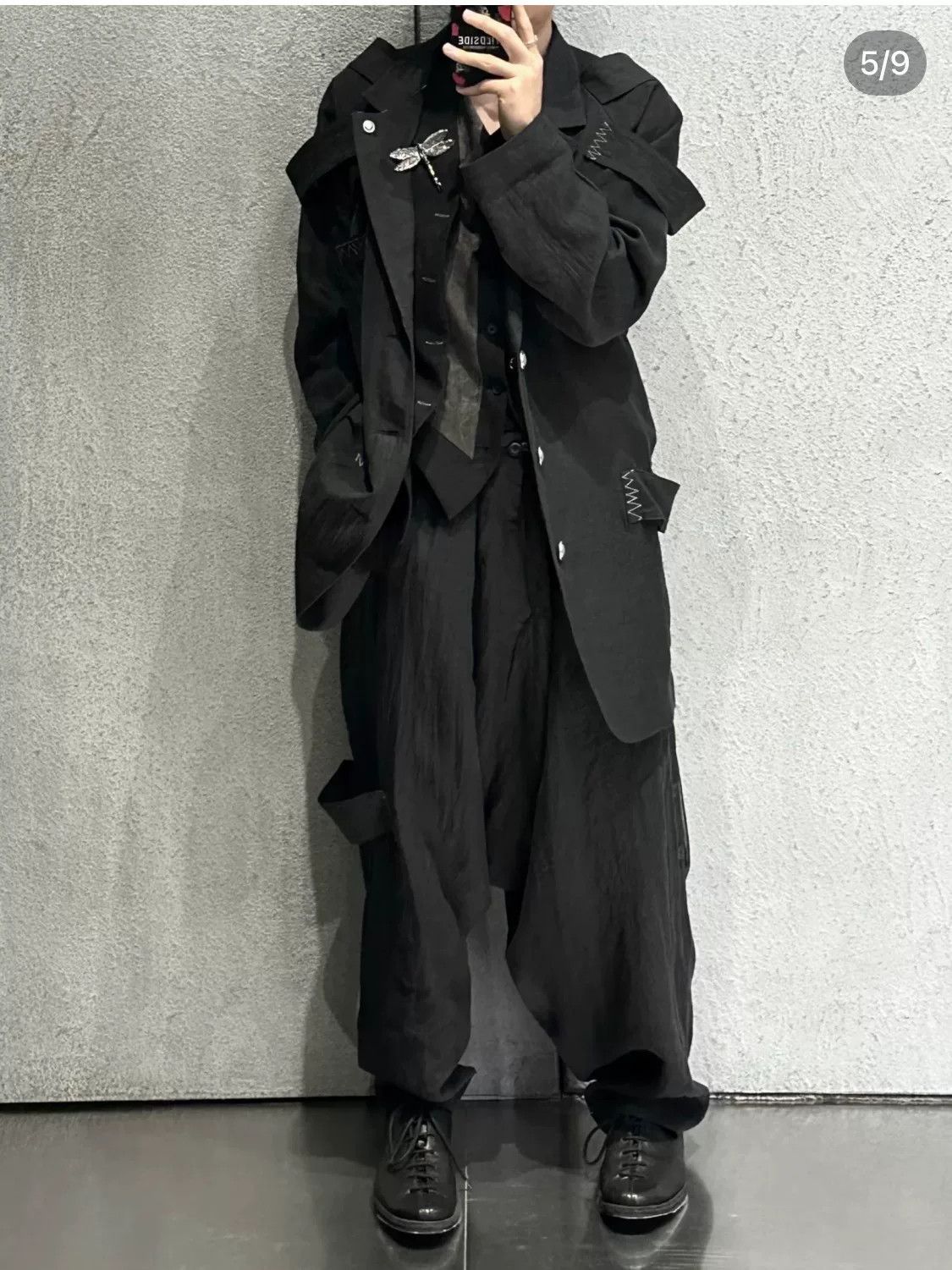 Yohji Yamamoto Yohji Yamamoto Black Button-Up Jacket Size US XL / EU 56 / 4 - 9 Thumbnail