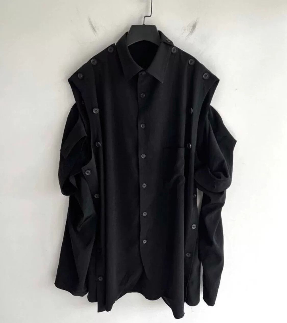 Yohji Yamamoto Yohji Yamamoto Multi-Style Outerwear Shirt Size US M / EU 48-50 / 2 - 2 Thumbnail