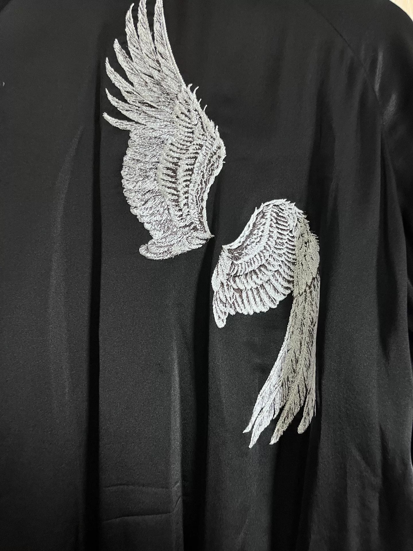 Yohji Yamamoto Yohji Yamamoto Silk Jacket Wing Design Size US L / EU 52-54 / 3 - 4 Thumbnail