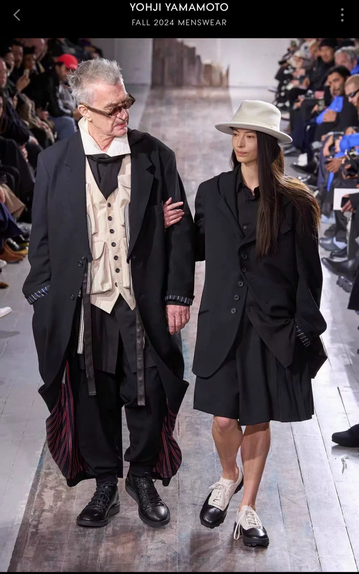 Yohji Yamamoto Yohji Yamamoto Black Striped Coat Size US XL / EU 56 / 4 - 9 Thumbnail