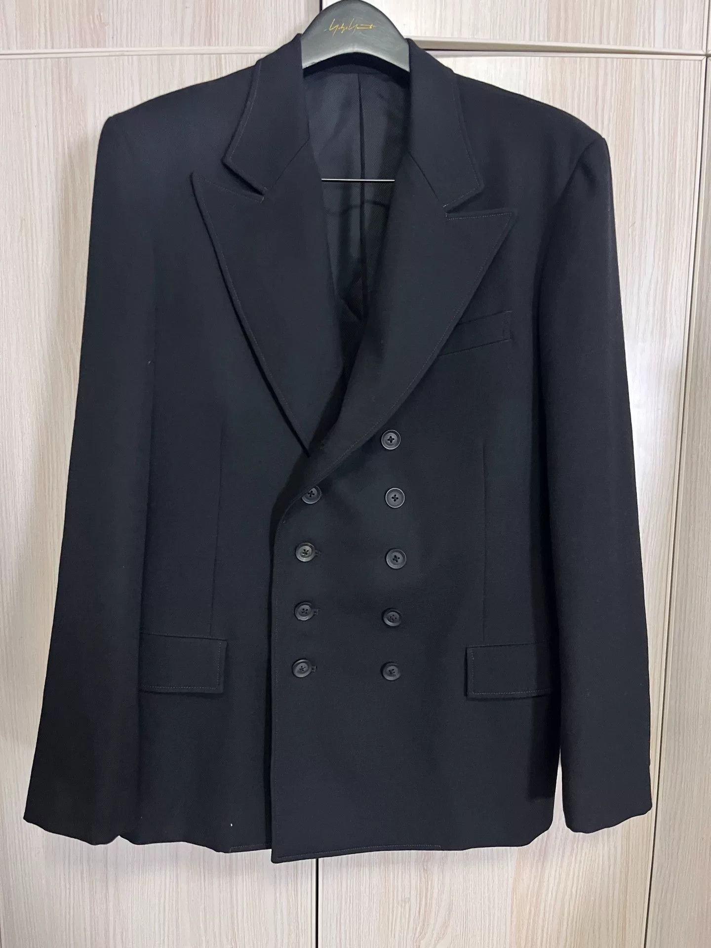 Yohji Yamamoto Yohji Yamamoto Double-Breasted Suit Jacket Size US L / EU 52-54 / 3 - 4 Thumbnail