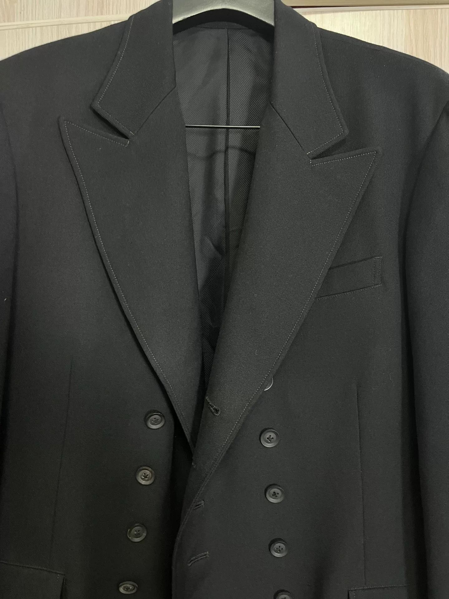 Yohji Yamamoto Yohji Yamamoto Double-Breasted Suit Jacket Size US L / EU 52-54 / 3 - 3 Thumbnail