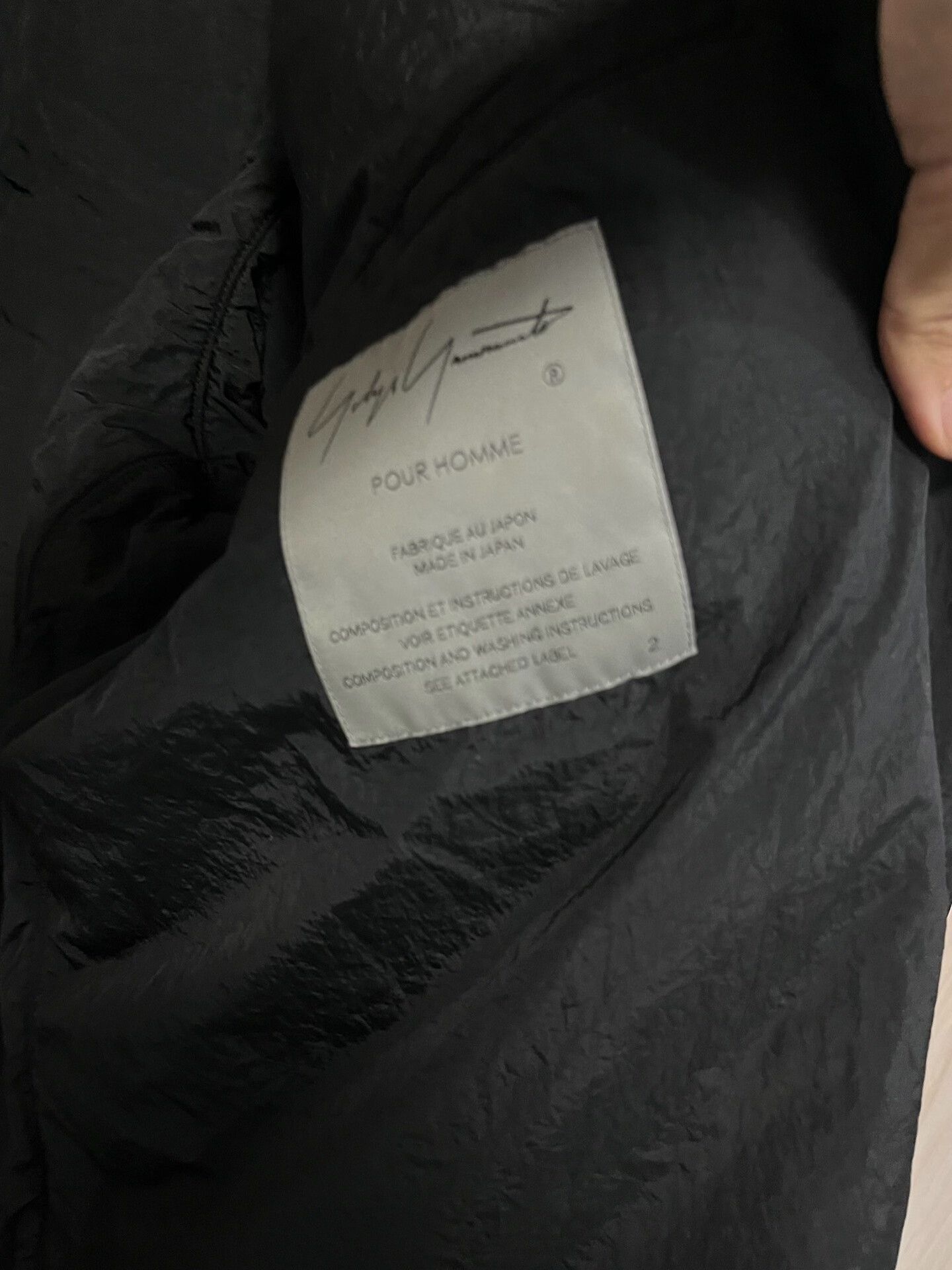 Yohji Yamamoto Yohji Yamamoto Black Nylon Jacket Size 2 Size US M / EU 48-50 / 2 - 4 Thumbnail