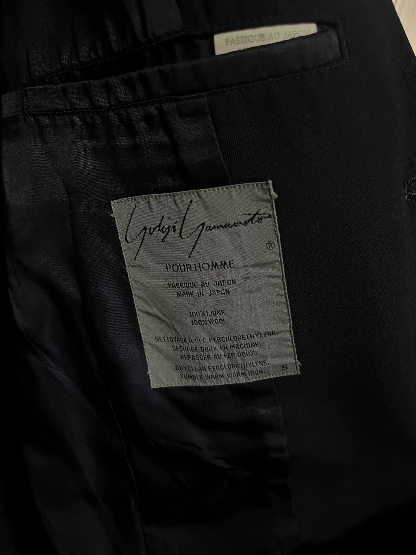 Yohji Yamamoto Yohji Yamamoto Vintage Jacket in Black Size US S / EU 44-46 / 1 - 5 Thumbnail