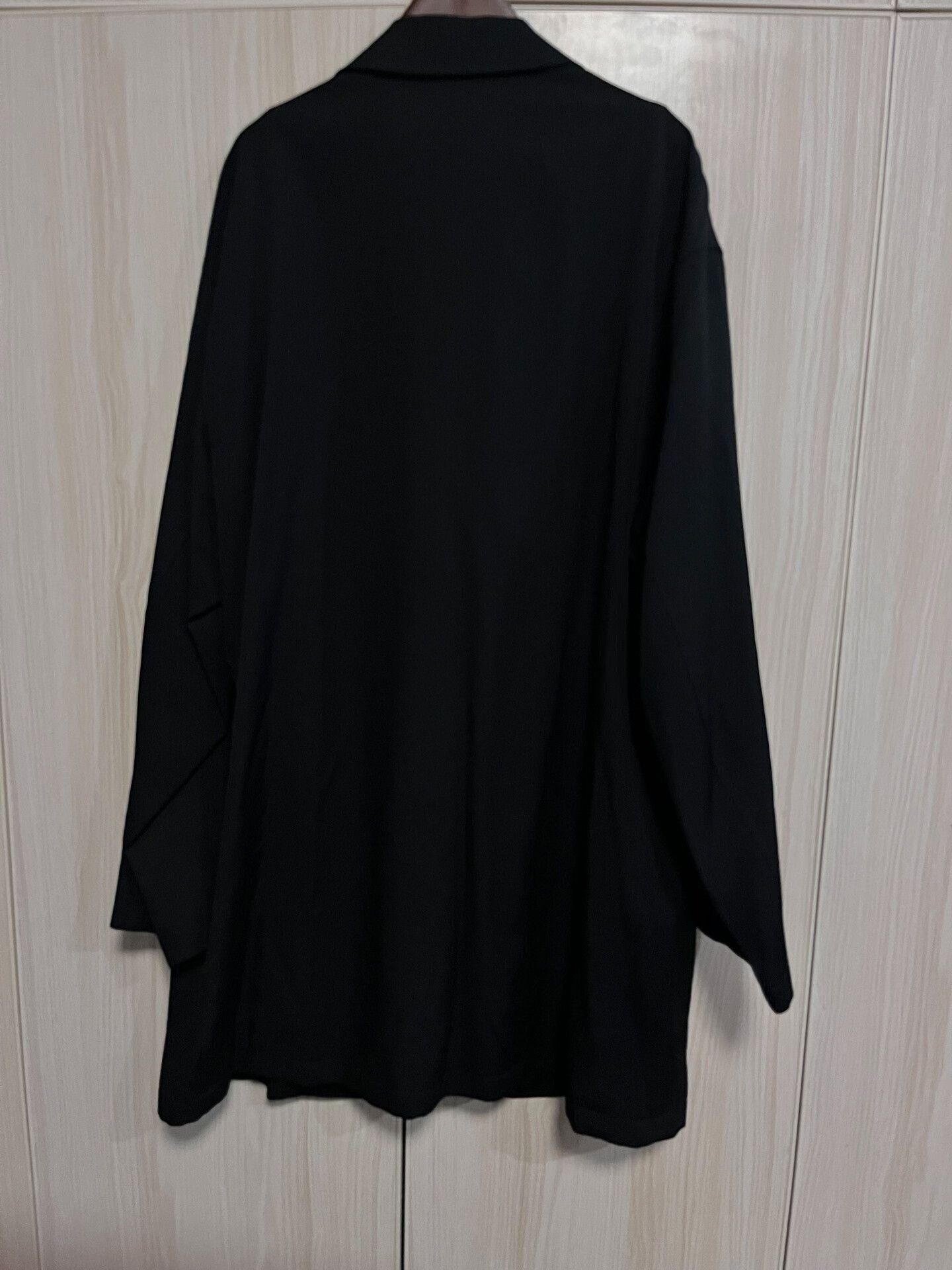 Yohji Yamamoto Yohji Yamamoto Black Three-Button Coat Size L / US 10 / IT 46 - 2 Thumbnail