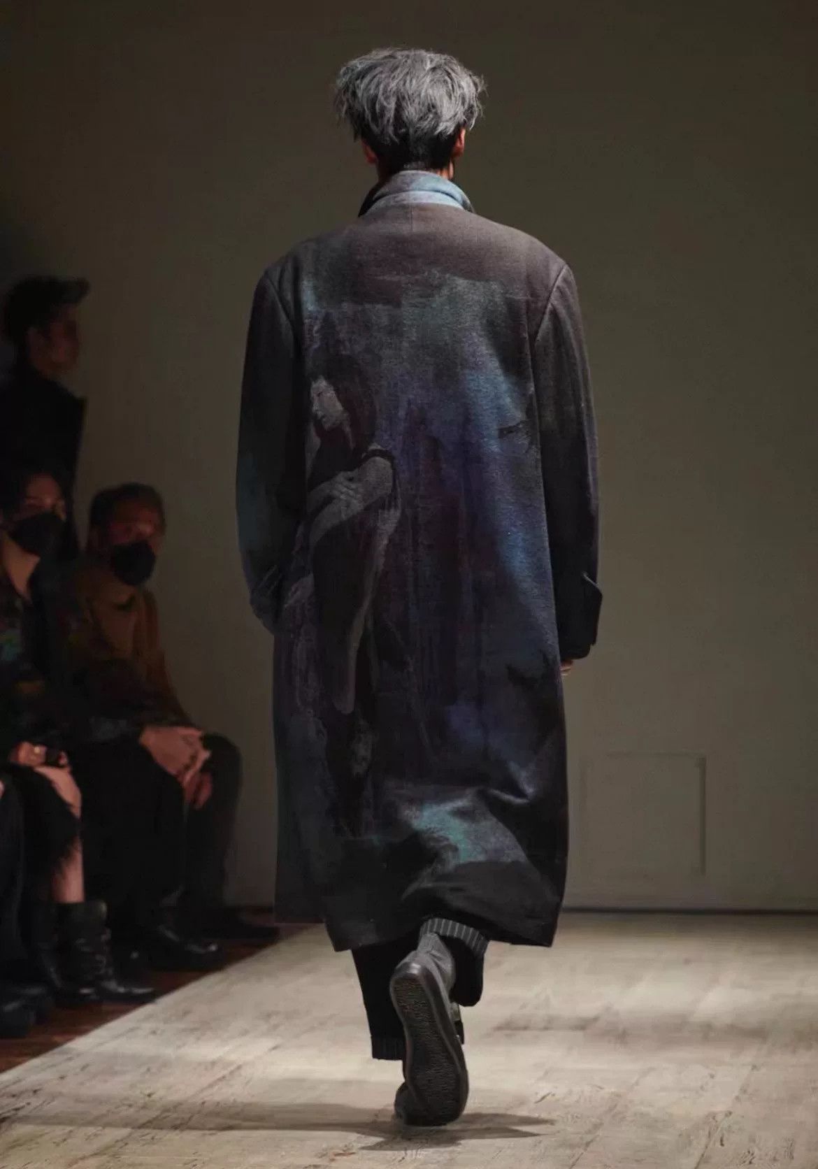 Yohji Yamamoto Yohji Yamamoto Watercolor Coat Size US L / EU 52-54 / 3 - 4 Thumbnail