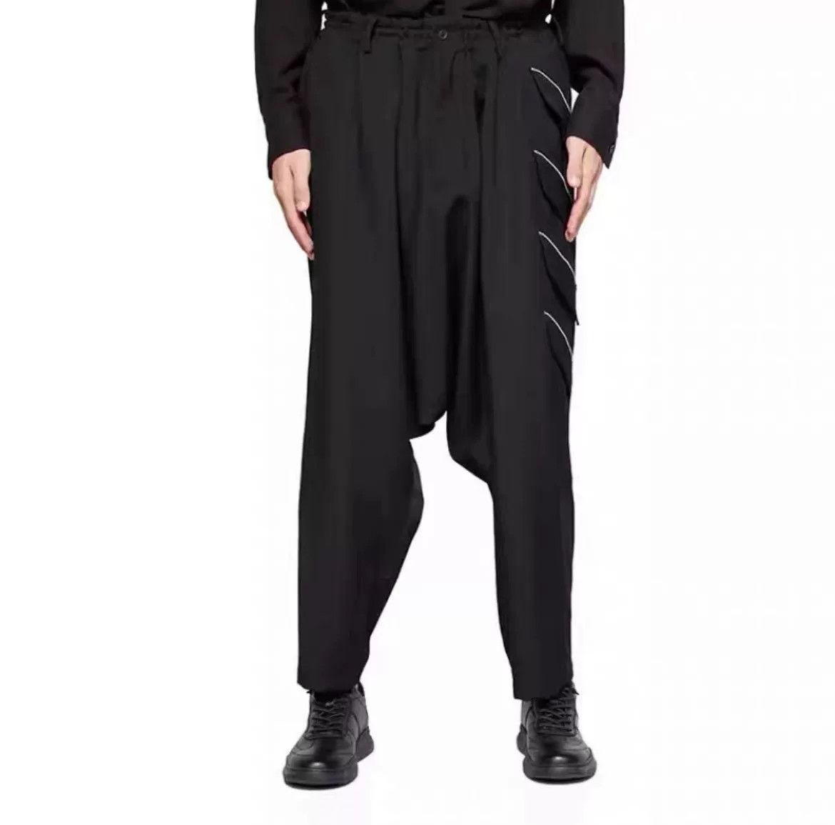 Yohji Yamamoto Yohji Yamamoto Zippered Wool Pants Size US 26 / EU 42 - 6 Thumbnail
