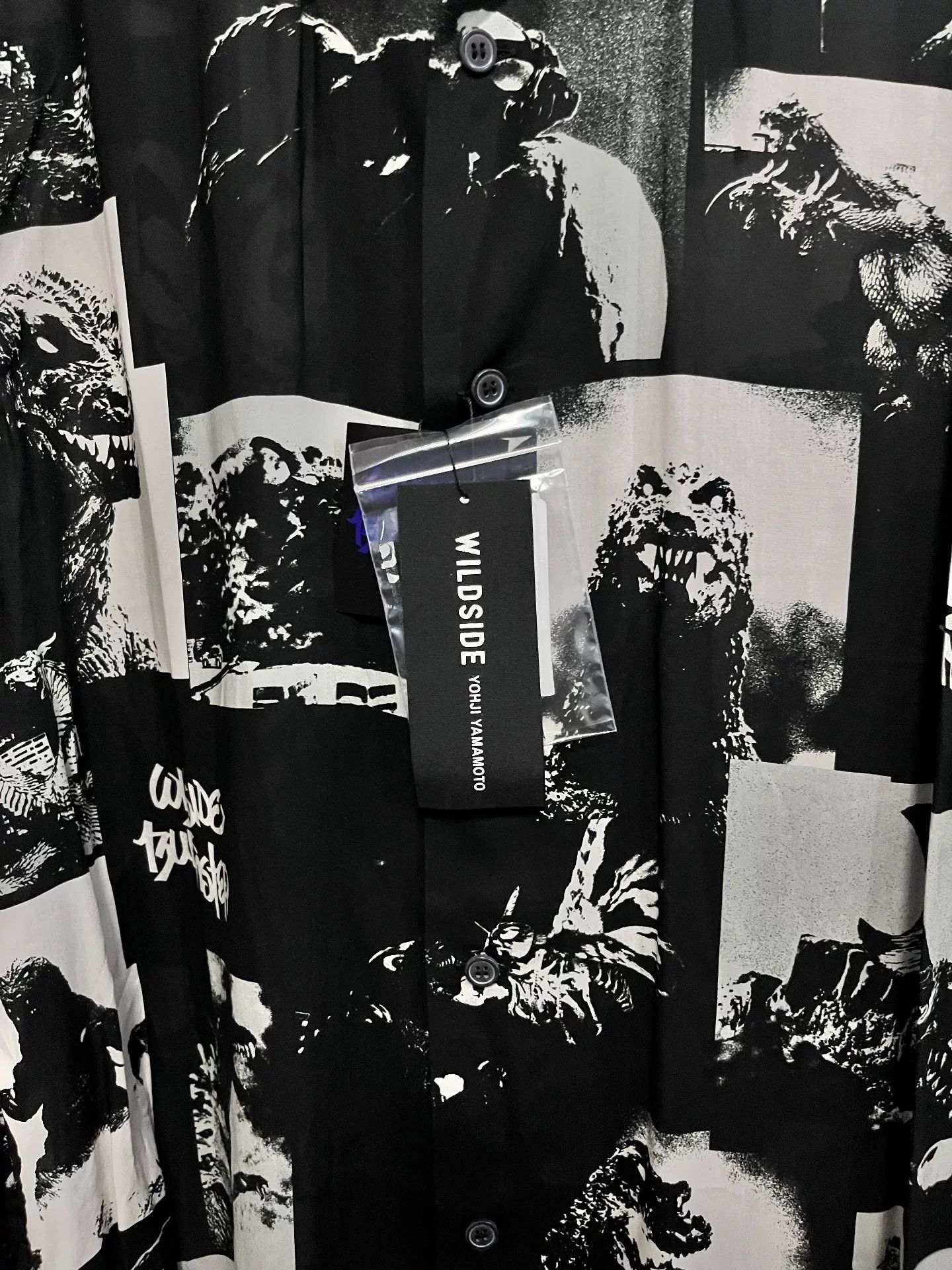 Yohji Yamamoto Godzilla Collaboration Silk Shirt Size US L / EU 52-54 / 3 - 2 Thumbnail