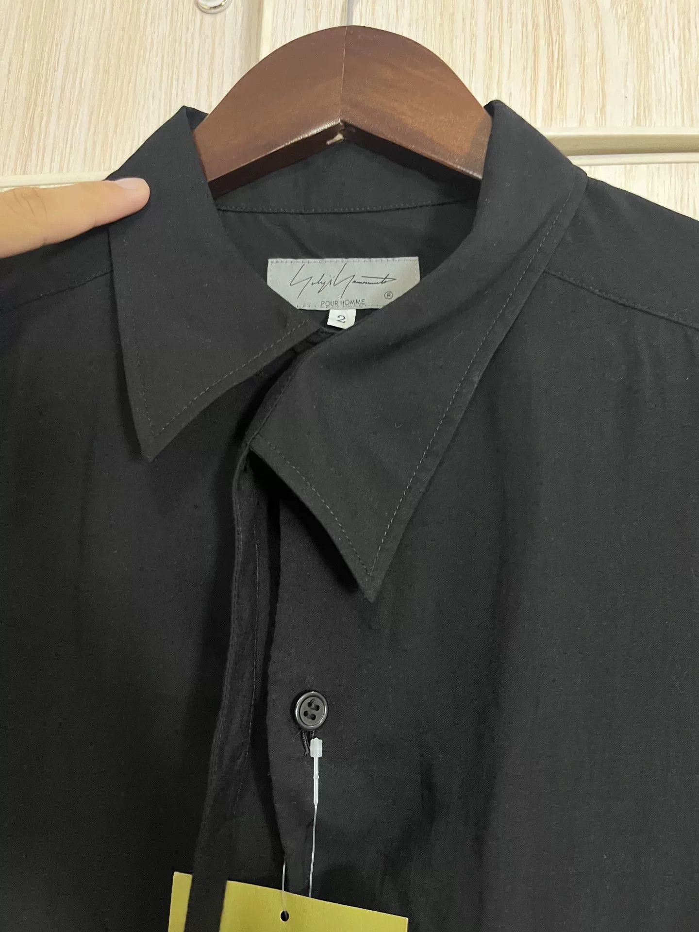 Yohji Yamamoto Yohji Yamamoto Asymmetrical Collar Shirt Size US M / EU 48-50 / 2 - 4 Thumbnail
