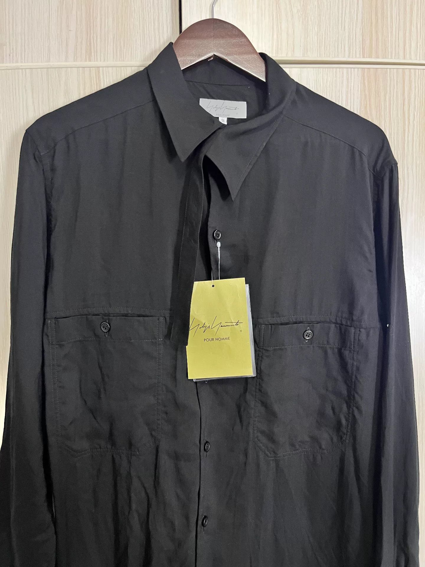 Yohji Yamamoto Yohji Yamamoto Asymmetrical Collar Shirt Size US M / EU 48-50 / 2 - 2 Thumbnail