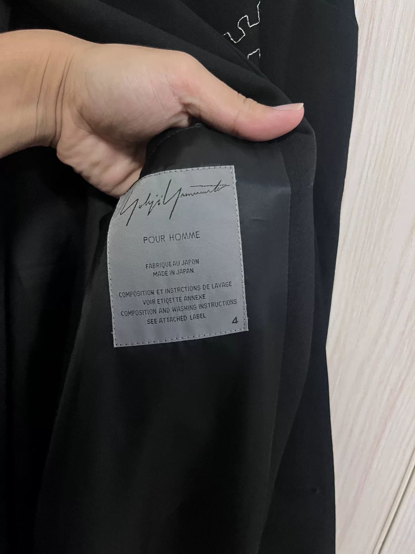 Yohji Yamamoto Yohji Yamamoto Embroidered Wool Coat Size XL / US 12-14 / IT 48-50 - 4 Thumbnail