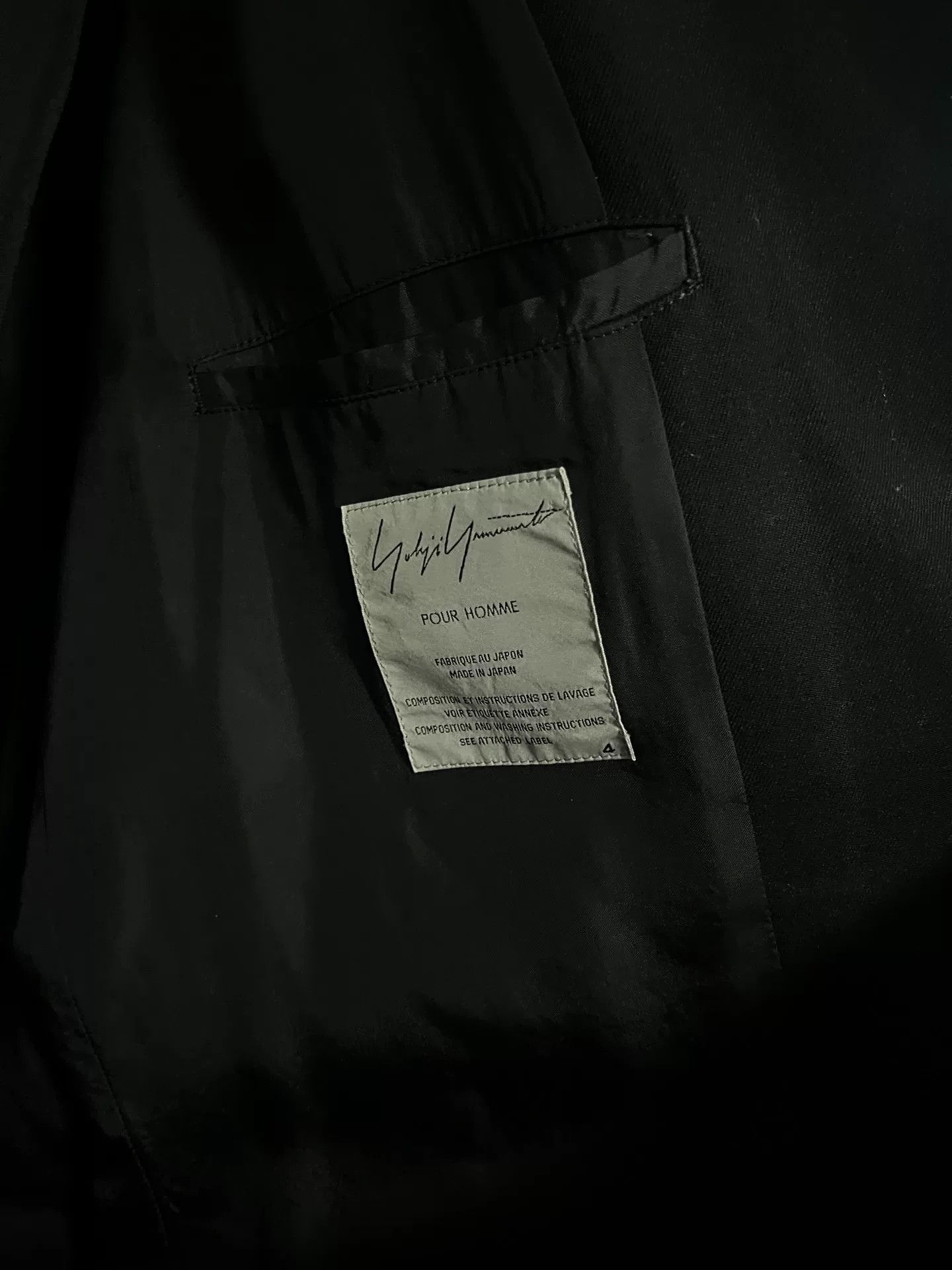 Yohji Yamamoto Yohji Yamamoto Zip Back Suit Jacket Size US XL / EU 56 / 4 - 5 Thumbnail