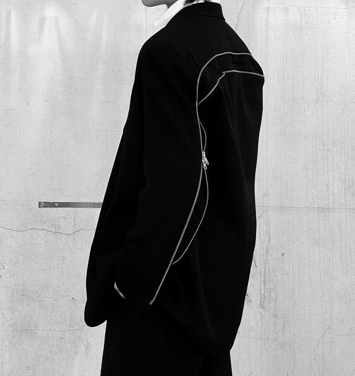 Yohji Yamamoto Yohji Yamamoto Zip Back Suit Jacket Size US XL / EU 56 / 4 - 7 Thumbnail