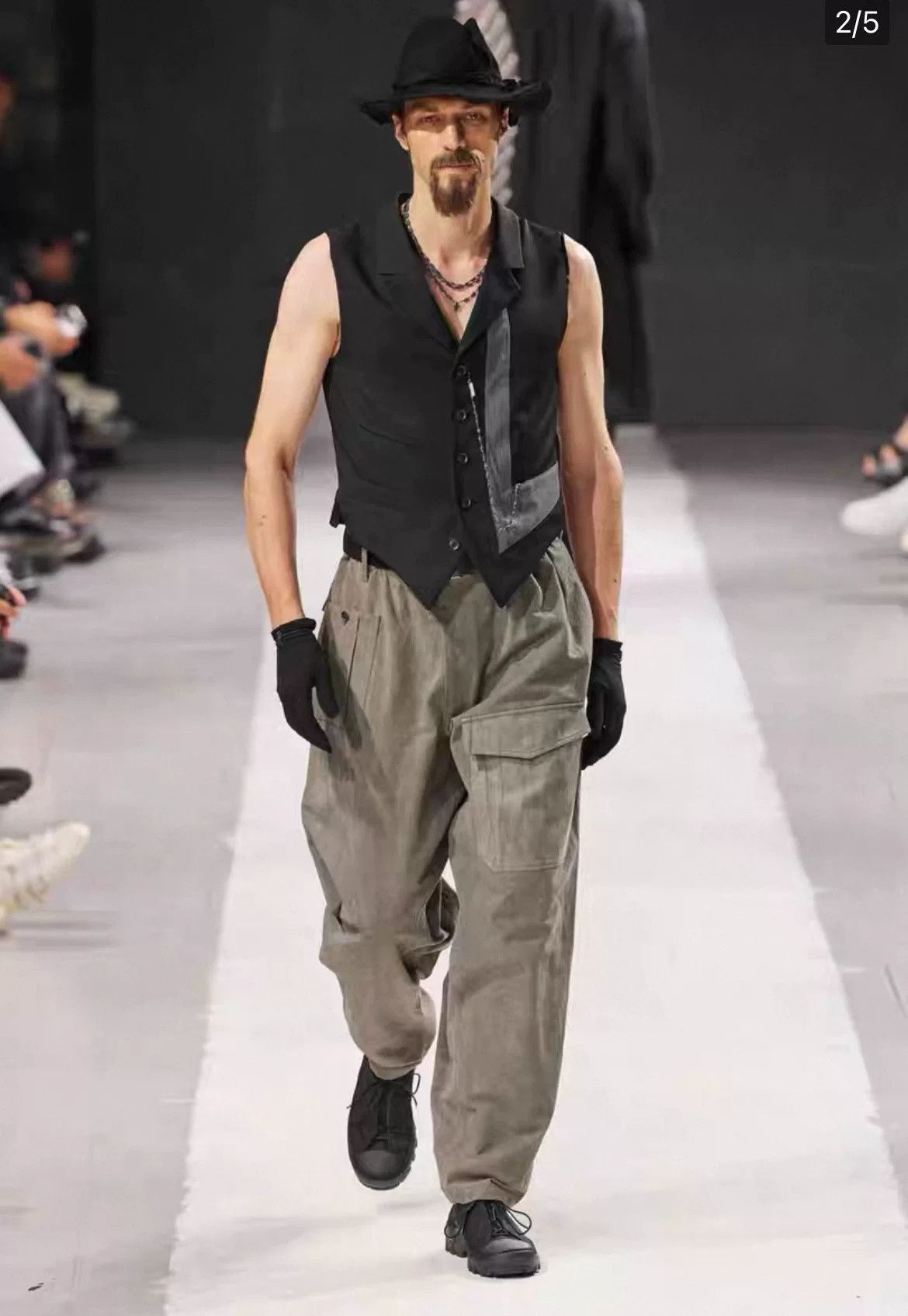 Yohji Yamamoto Yohji Yamamoto Layered Vest for Men Size US XL / EU 56 / 4 - 5 Thumbnail