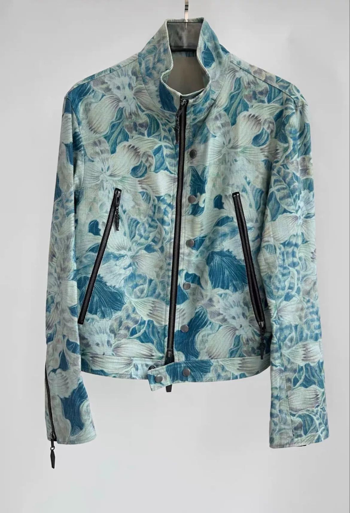 Yohji Yamamoto Yohji Yamamoto Floral Motorcycle Jacket Size US M / EU 48-50 / 2 - 7 Thumbnail
