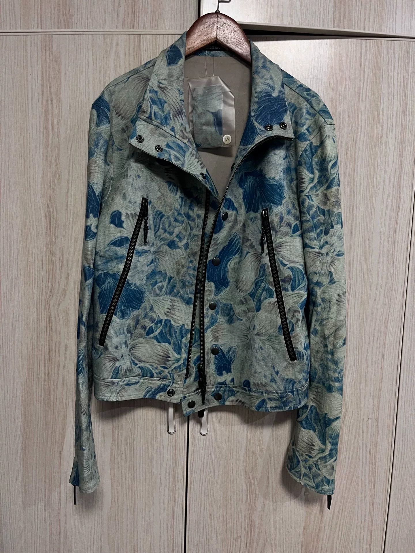 Yohji Yamamoto Yohji Yamamoto Floral Motorcycle Jacket Size US M / EU 48-50 / 2 - 6 Thumbnail