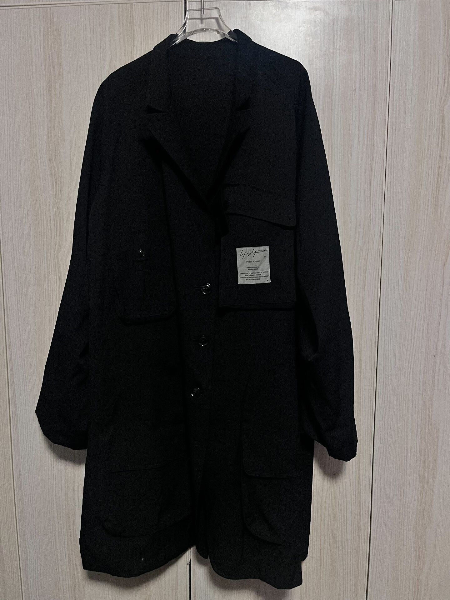 Yohji Yamamoto Yohji Yamamoto Black Double-Sided Coat Size US M / EU 48-50 / 2 - 2 Thumbnail