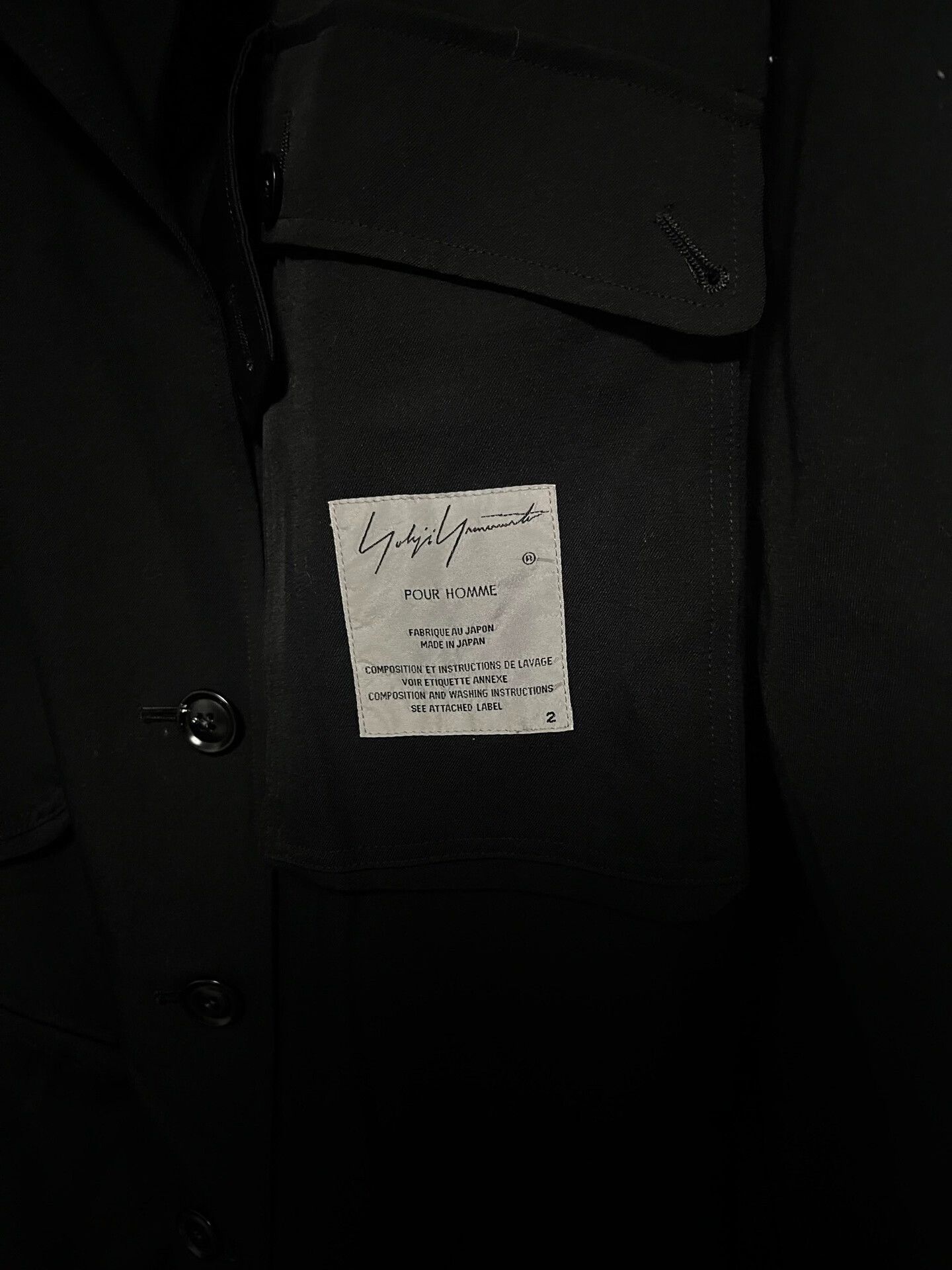 Yohji Yamamoto Yohji Yamamoto Black Double-Sided Coat Size US M / EU 48-50 / 2 - 3 Thumbnail