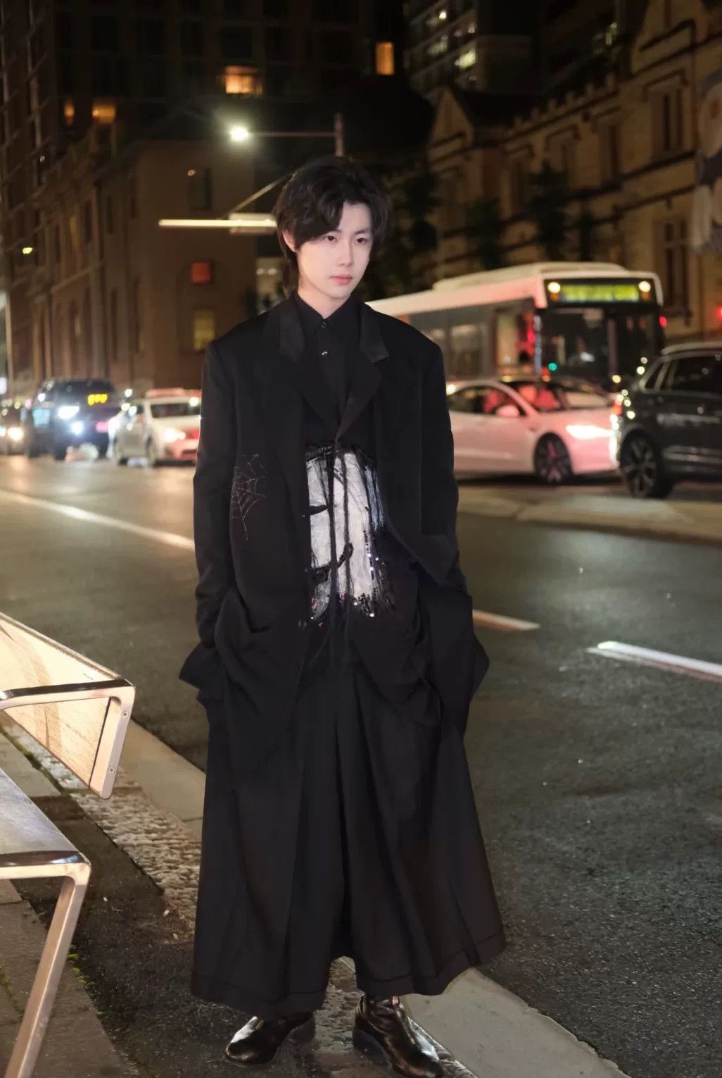 Yohji Yamamoto Yohji Yamamoto 18aw Spider Web Design Size US L / EU 52-54 / 3 - 8 Thumbnail