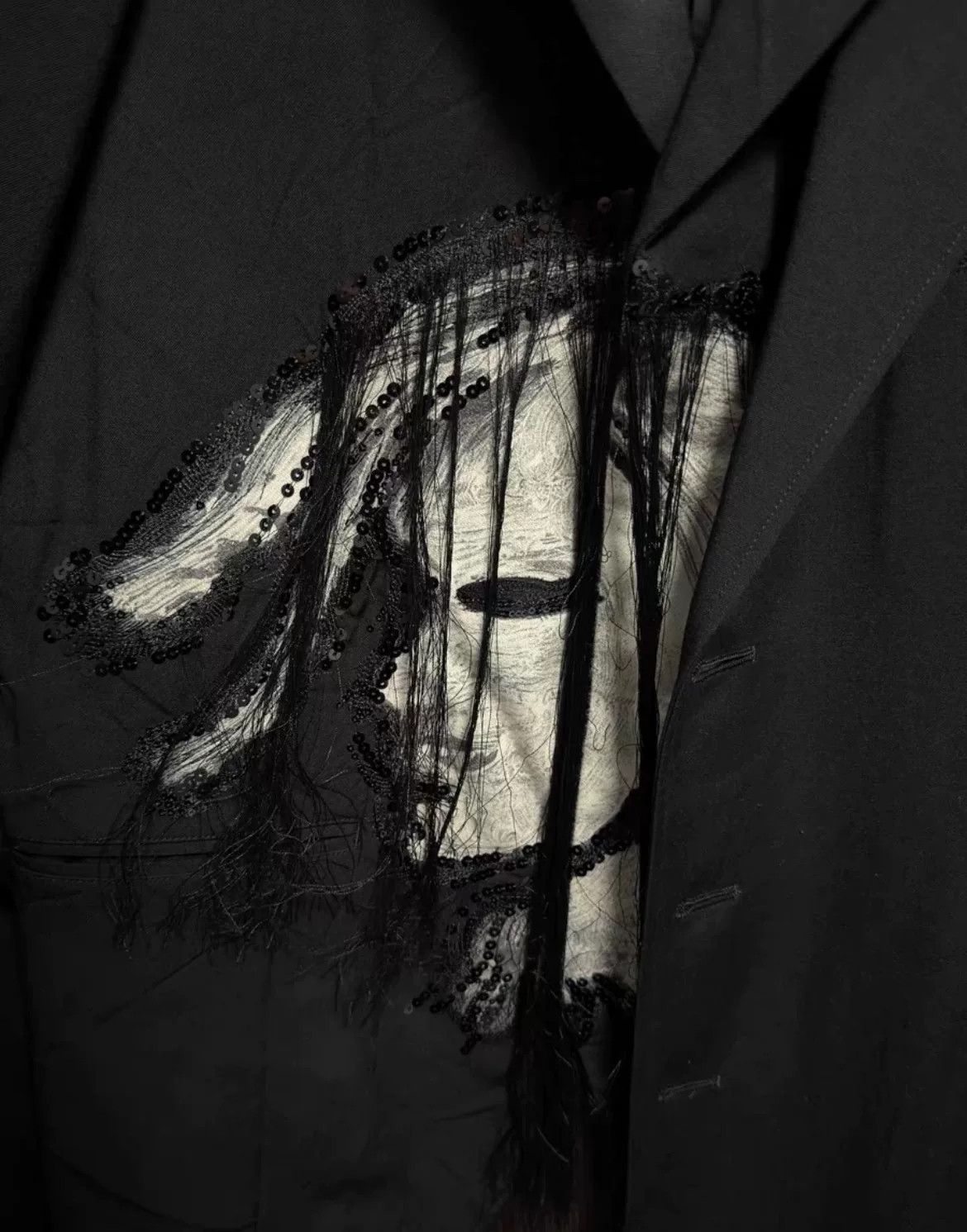 Yohji Yamamoto Yohji Yamamoto 18aw Spider Web Design Size US L / EU 52-54 / 3 - 6 Thumbnail