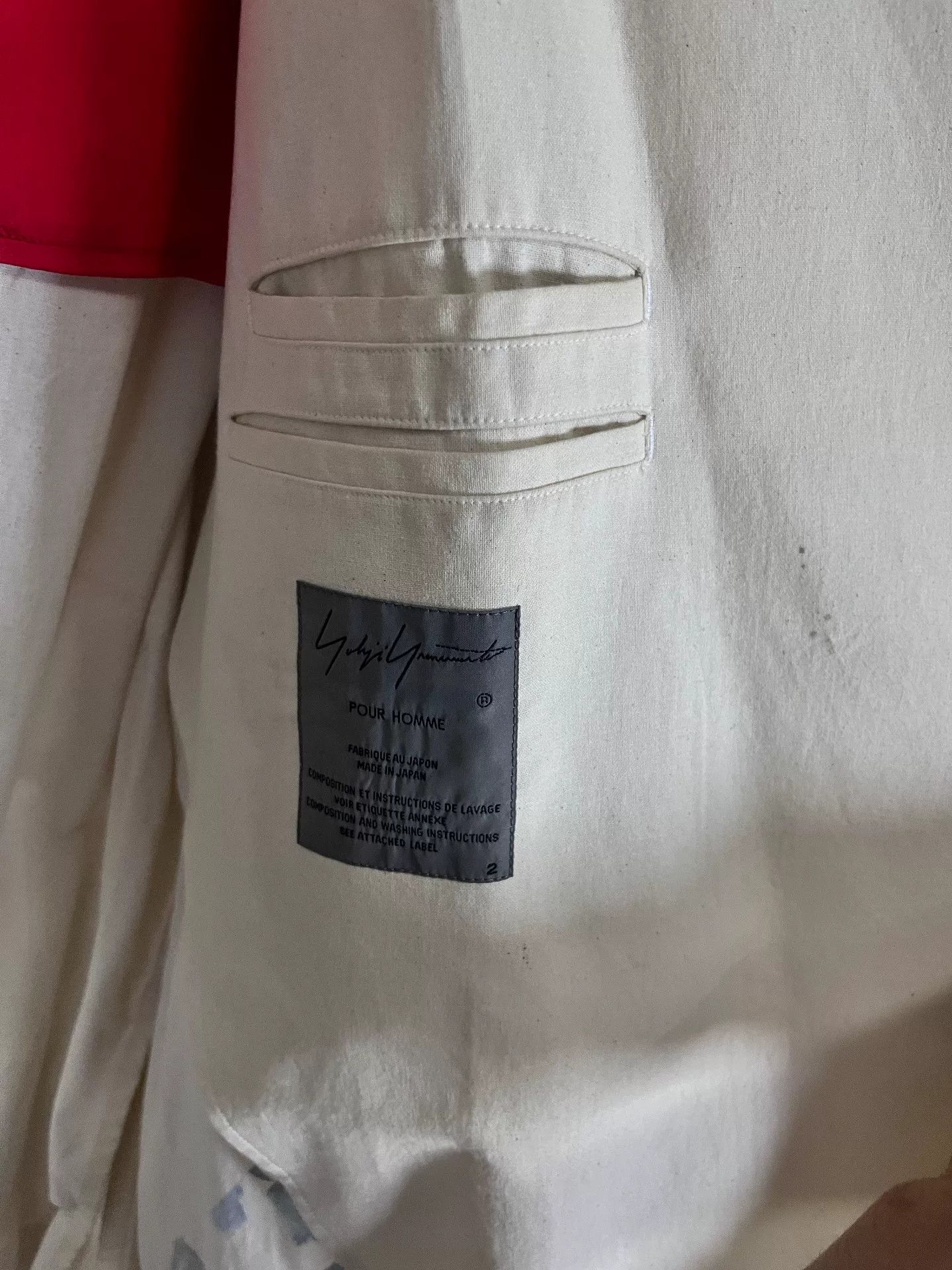 Yohji Yamamoto Yohji Yamamoto Asymmetrical Hand-Painted Coat Size M / US 6-8 / IT 42-44 - 4 Thumbnail