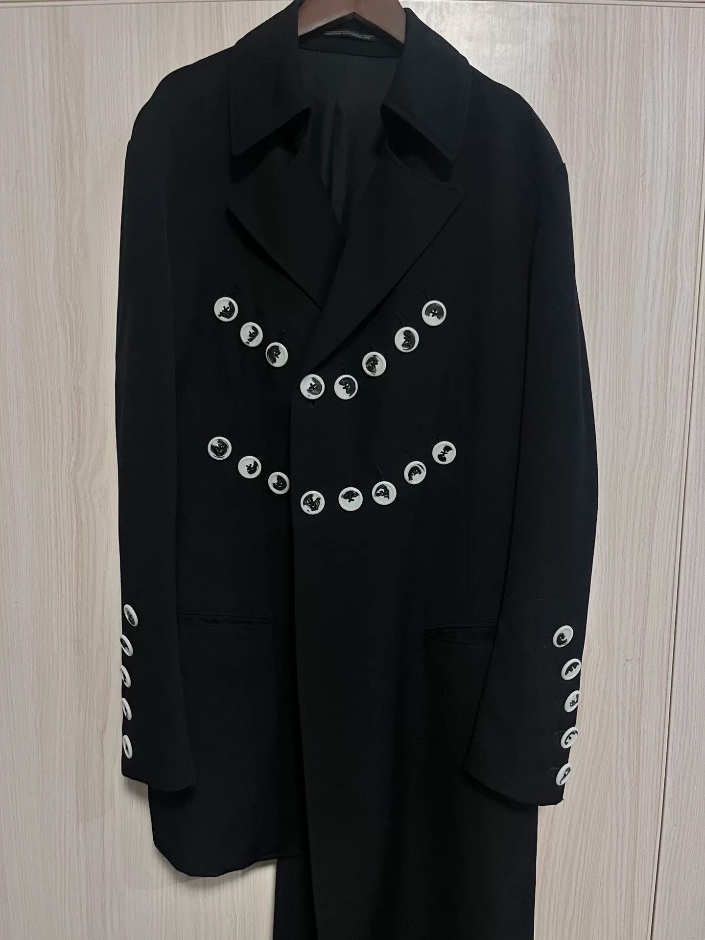 Yohji Yamamoto Yohji Yamamoto Asymmetrical Coat for Men Size US M / EU 48-50 / 2 - 2 Thumbnail