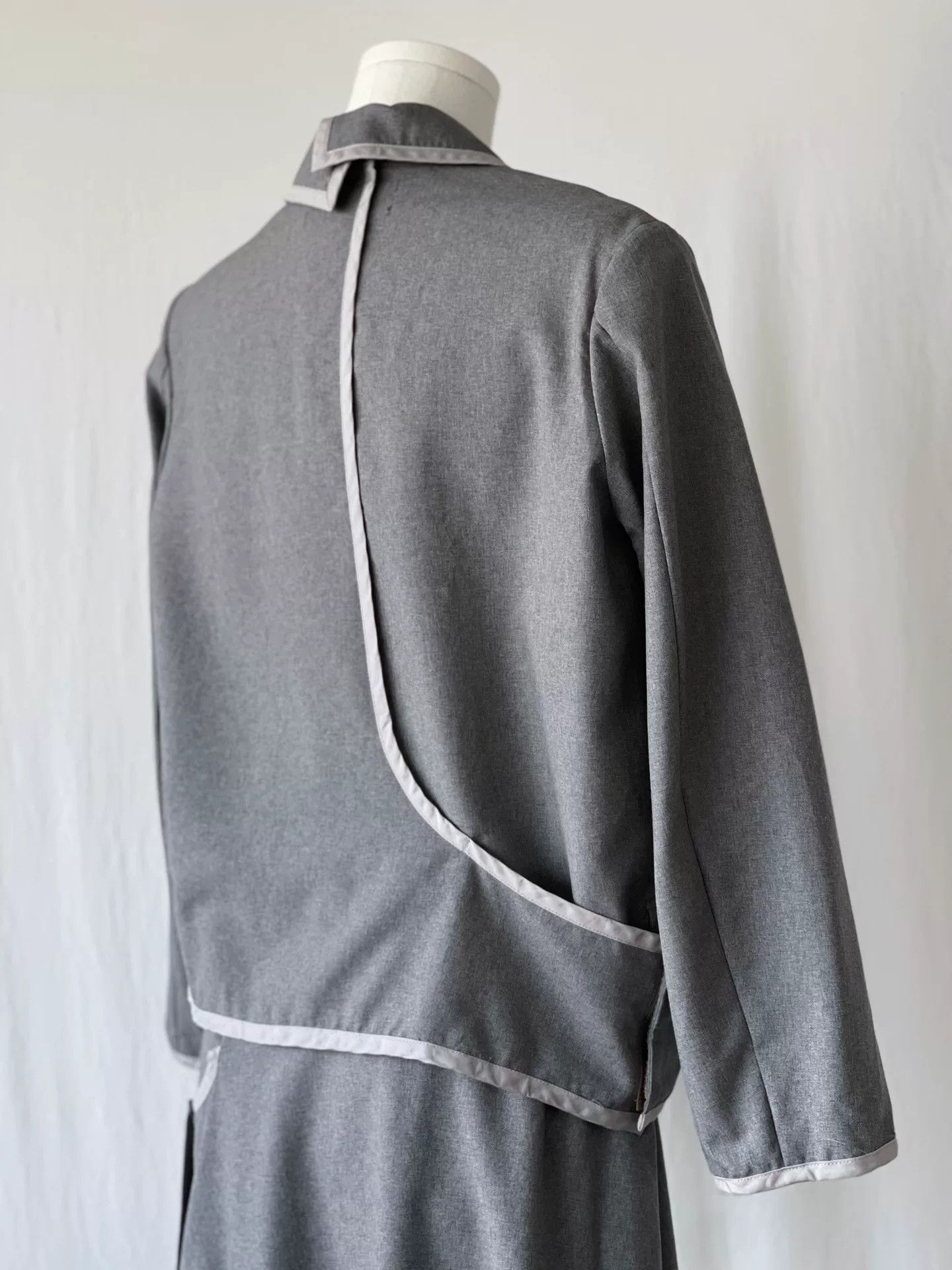 Comme des Garcons Gray Asymmetrical Layered Outfit Set Size M / US 6-8 / IT 42-44 - 7 Thumbnail