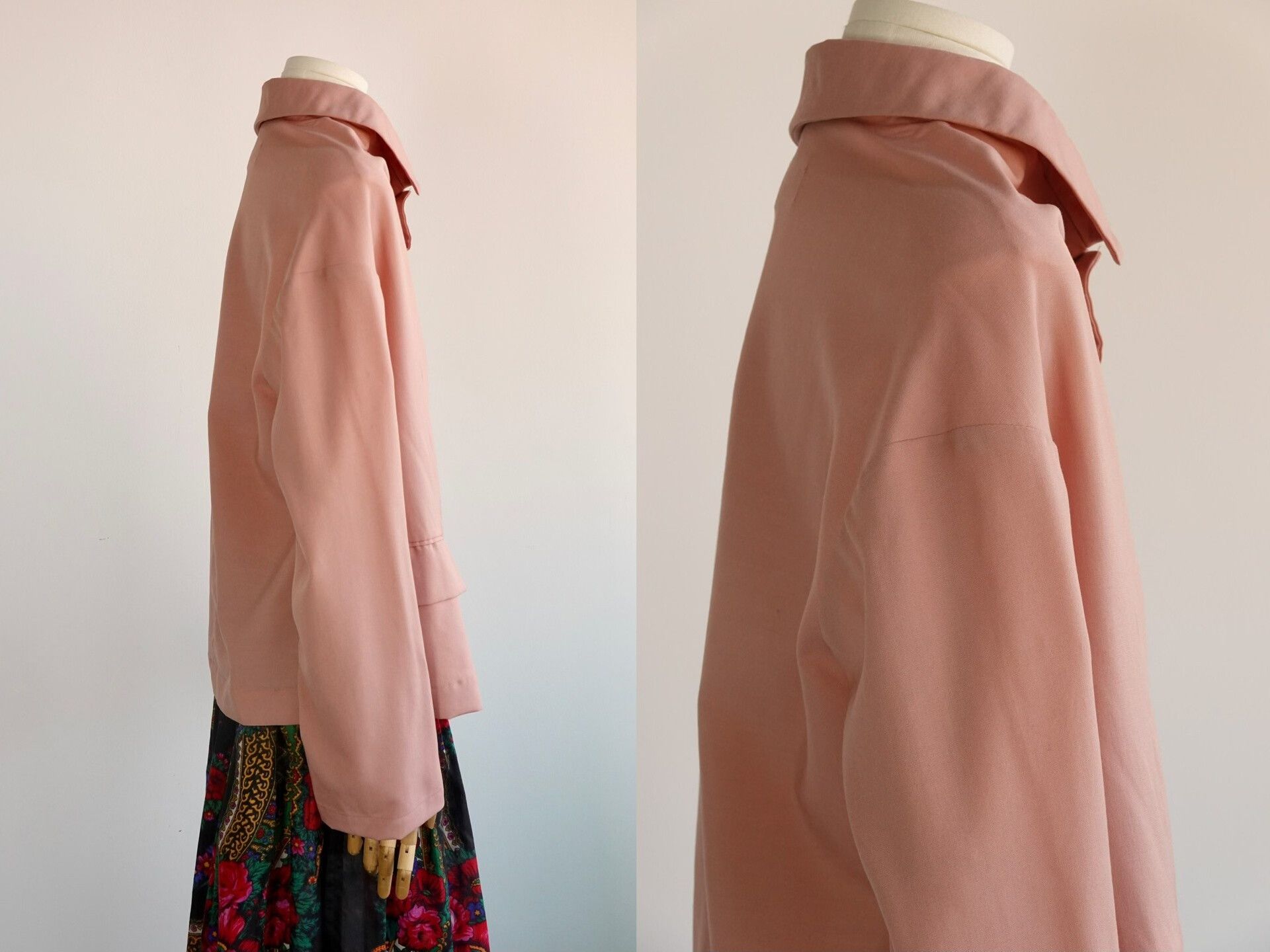 Comme des Garcons 90s Comme des Garçons Wool Wrap Coat Size L / US 10 / IT 46 - 4 Thumbnail