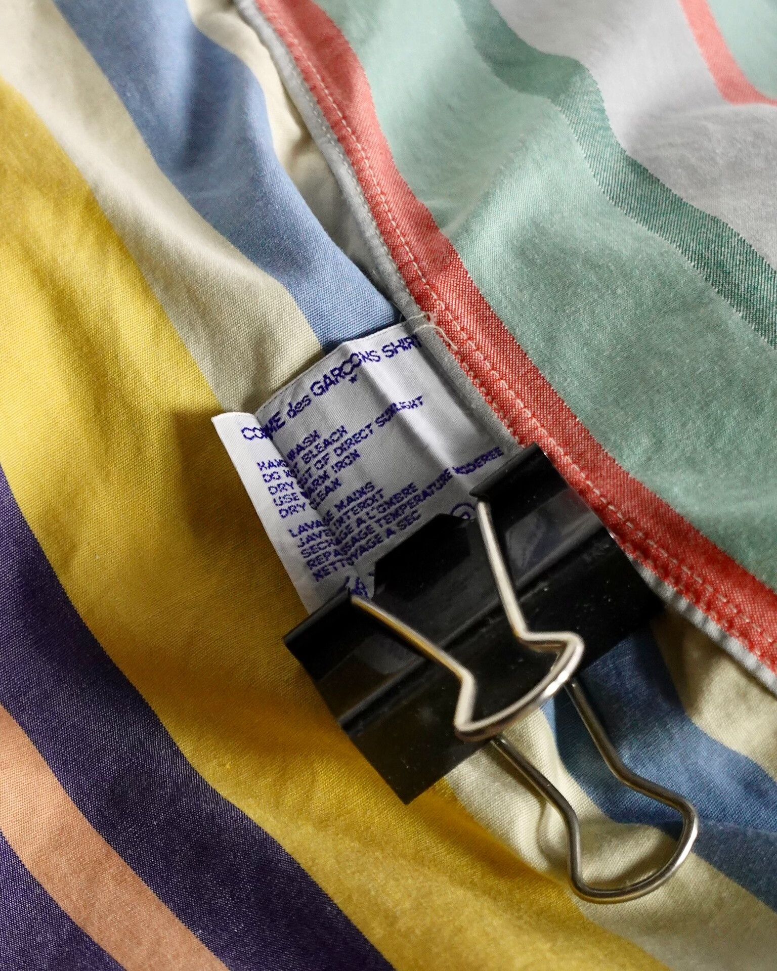 Comme des Garcons Commes des Garçons Colorful Striped Shirt Size US L / EU 52-54 / 3 - 9 Thumbnail