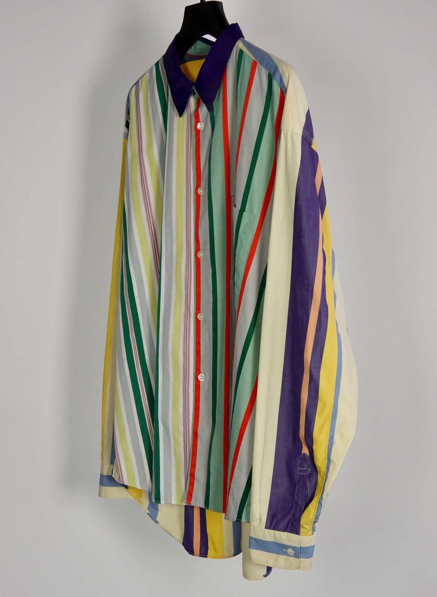 Comme des Garcons Commes des Garçons Colorful Striped Shirt Size US L / EU 52-54 / 3 - 6 Thumbnail
