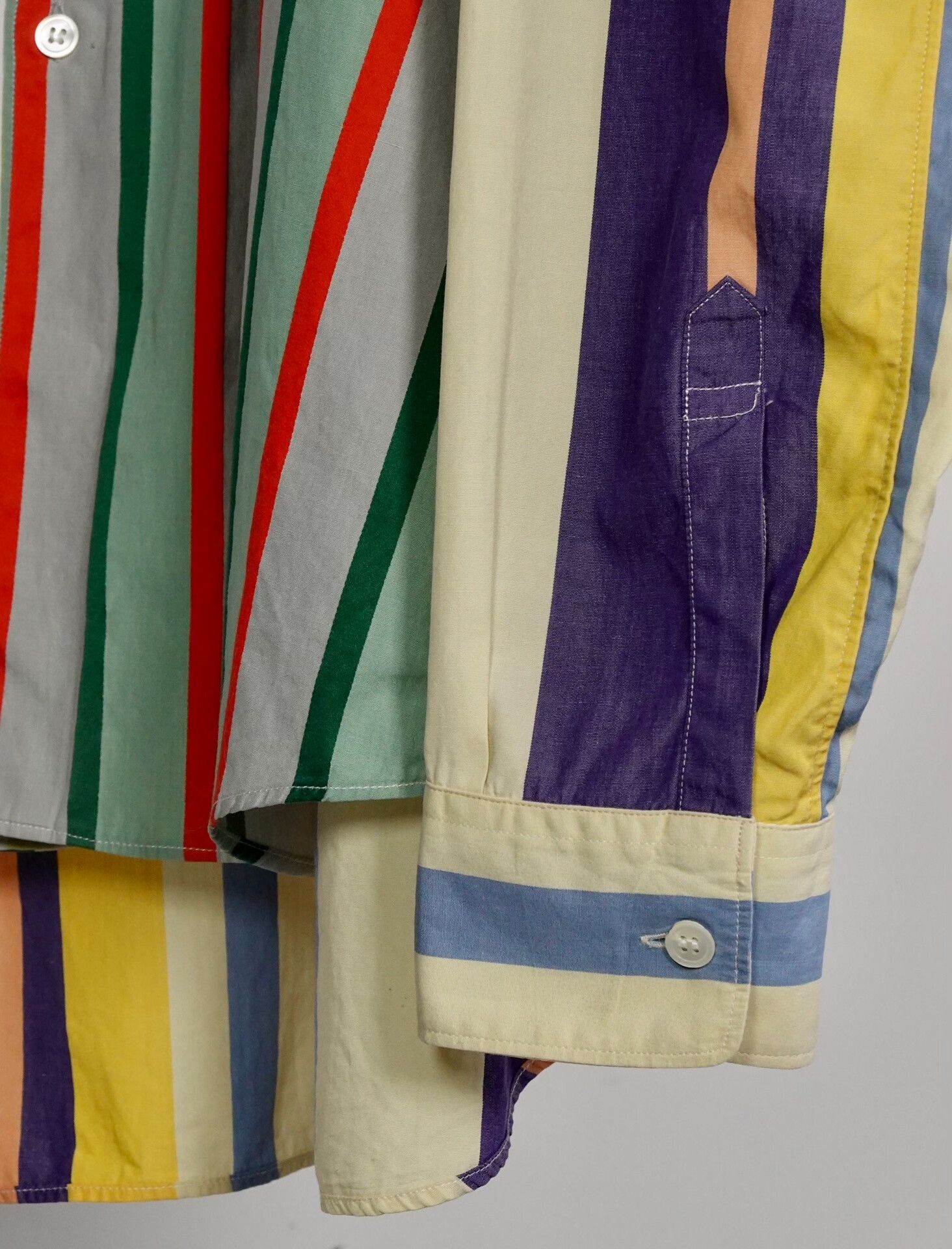 Comme des Garcons Commes des Garçons Colorful Striped Shirt Size US L / EU 52-54 / 3 - 7 Thumbnail