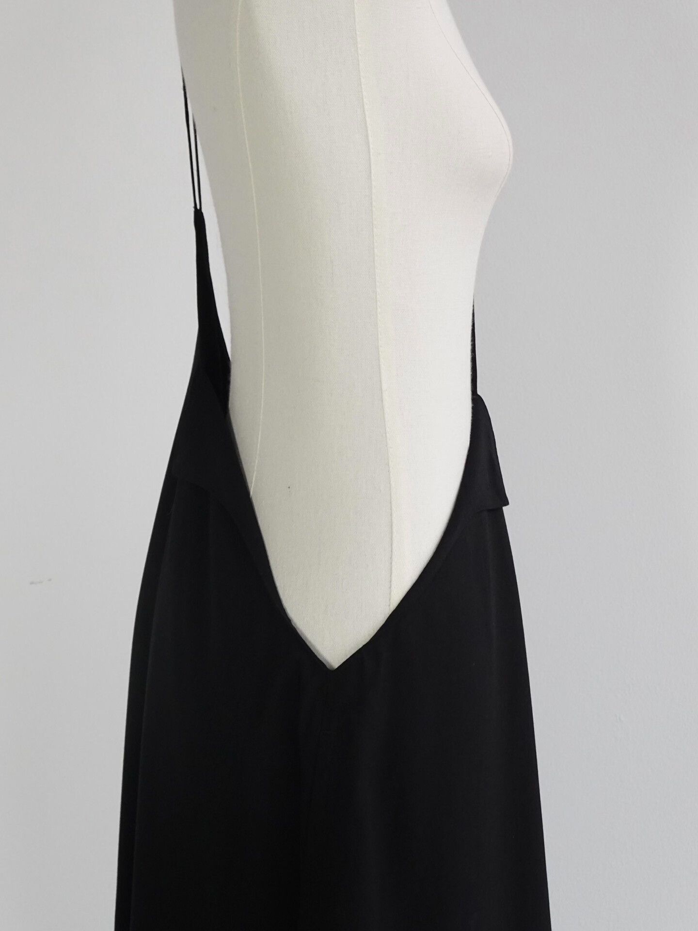 Limi Feu Asymmetrical Black Slip Dress Size M / US 6-8 / IT 42-44 - 5 Thumbnail