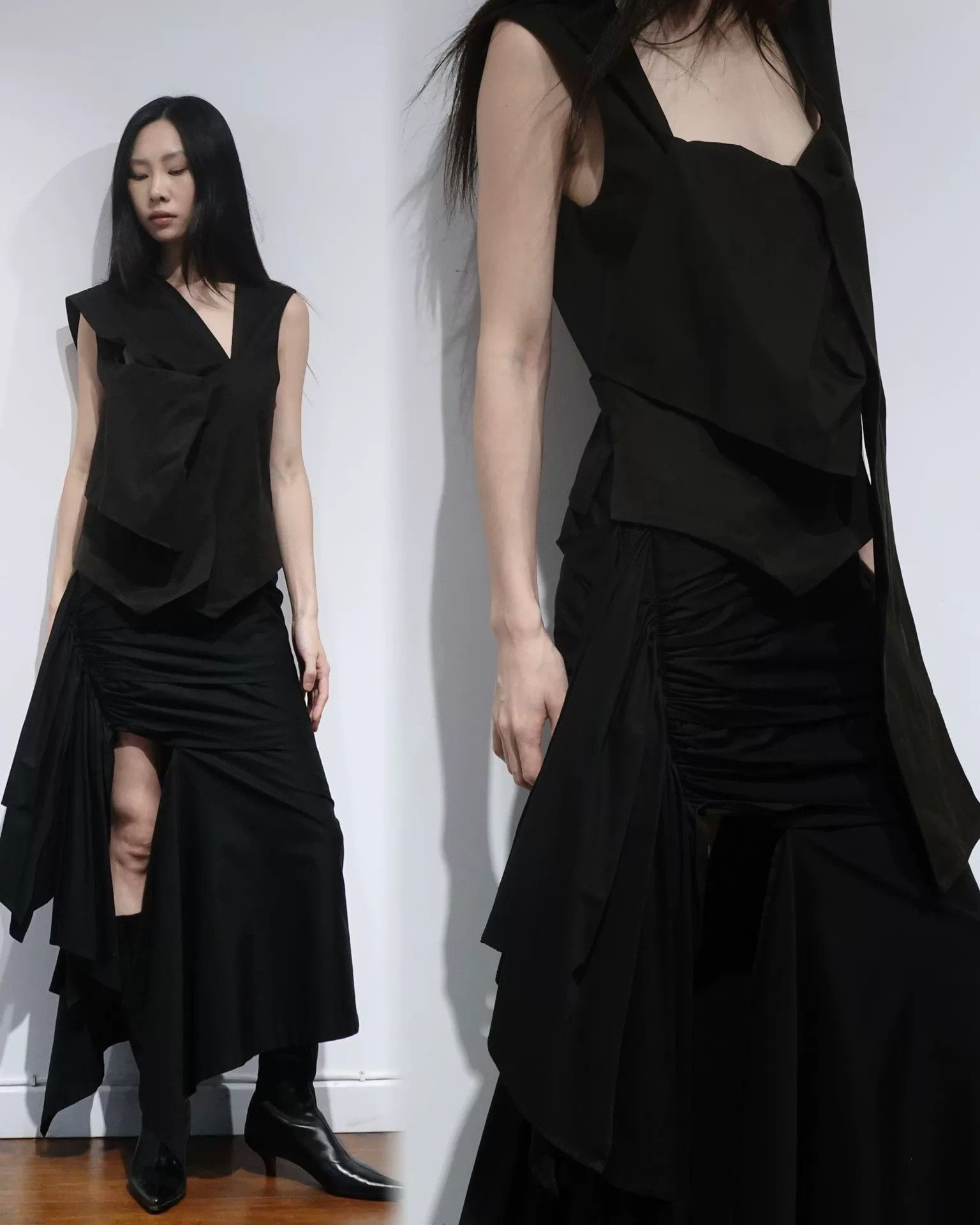 Y's Y's Yamamoto Versatile Vest in Black Size L / US 10 / IT 46 - 2 Thumbnail