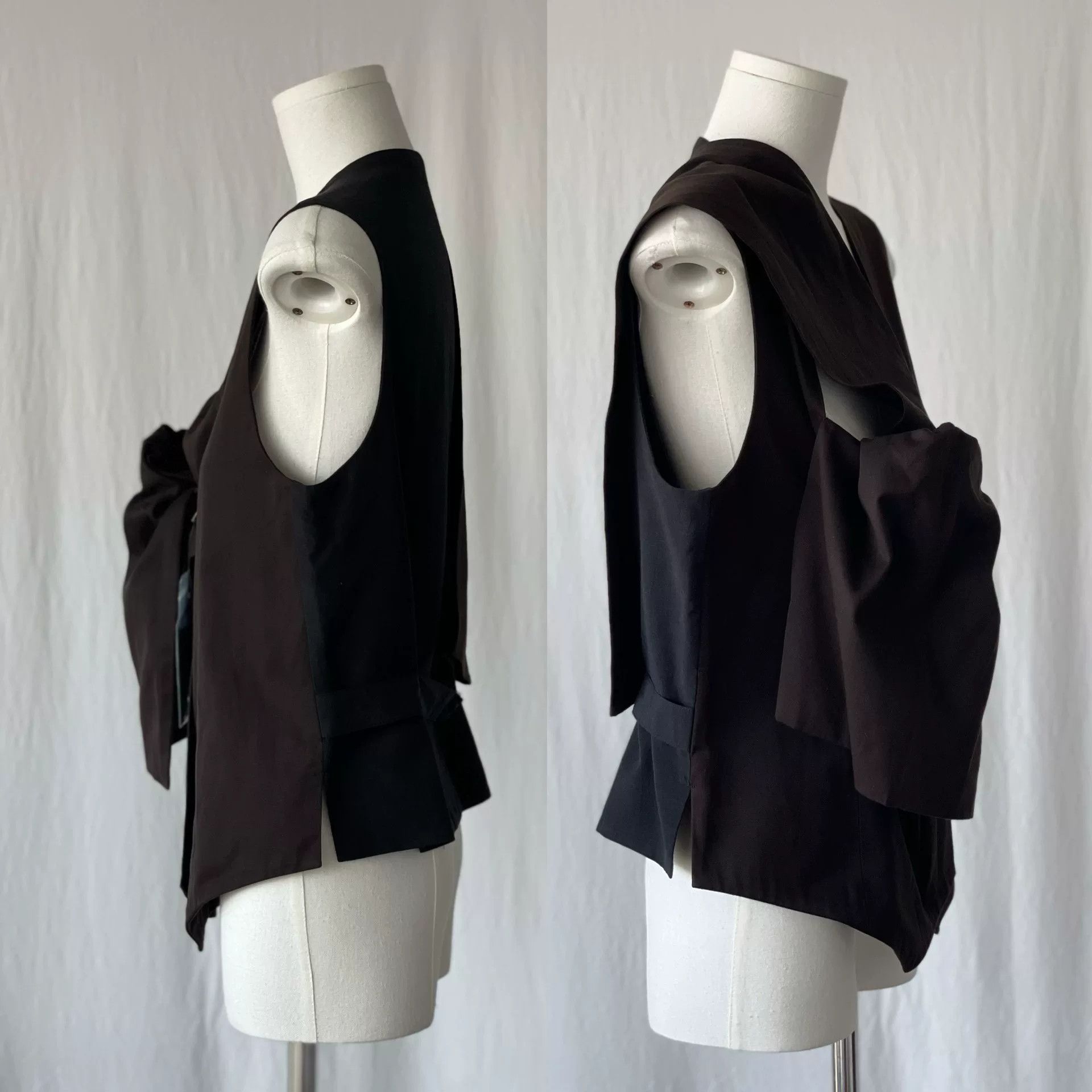 Y's Y's Yamamoto Versatile Vest in Black Size L / US 10 / IT 46 - 7 Thumbnail