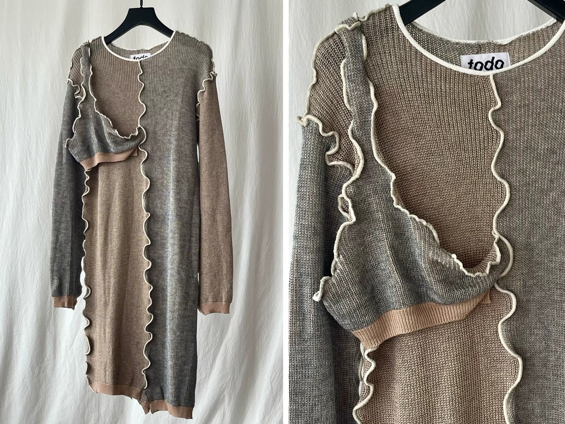 Koto Asymmetrical Knit Dress by kotohayokozawa Size M / US 6-8 / IT 42-44 - 5 Thumbnail