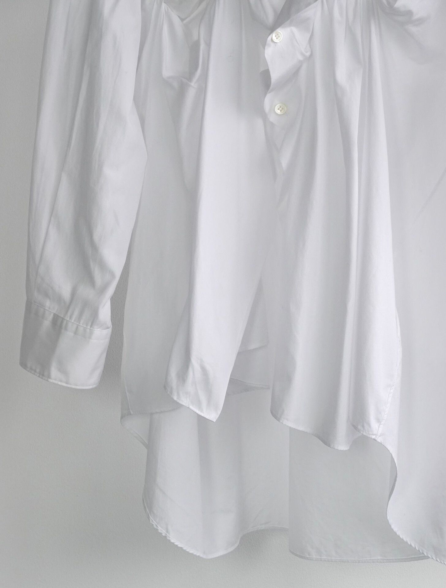 Comme des Garcons Comme des Garçons Asymmetrical White Shirt Size US L / EU 52-54 / 3 - 4 Thumbnail