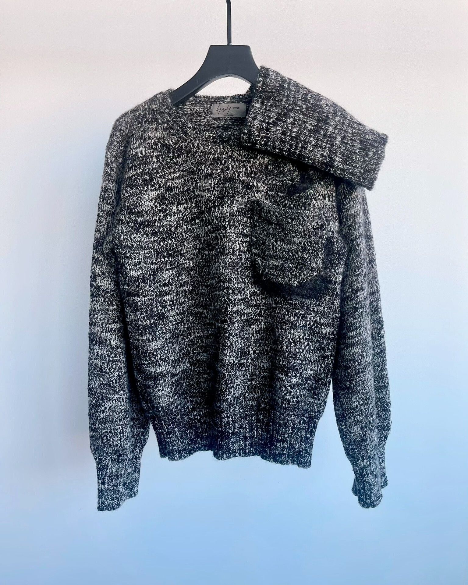 Yohji Yamamoto Yohji Yamamoto Knit Sweater with detachable collar Size L / US 10 / IT 46 - 2 Thumbnail