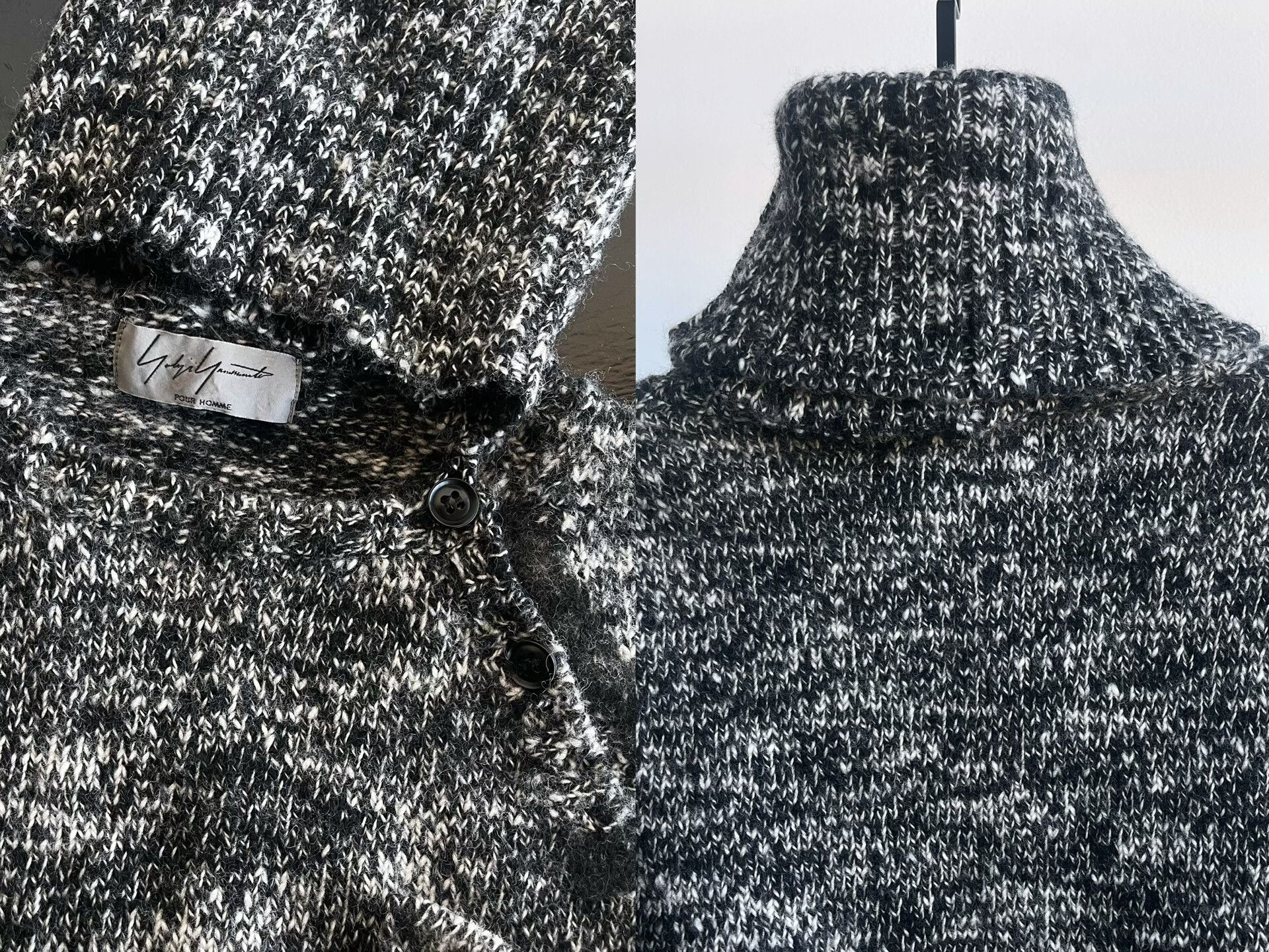 Yohji Yamamoto Yohji Yamamoto Knit Sweater with detachable collar Size L / US 10 / IT 46 - 8 Thumbnail