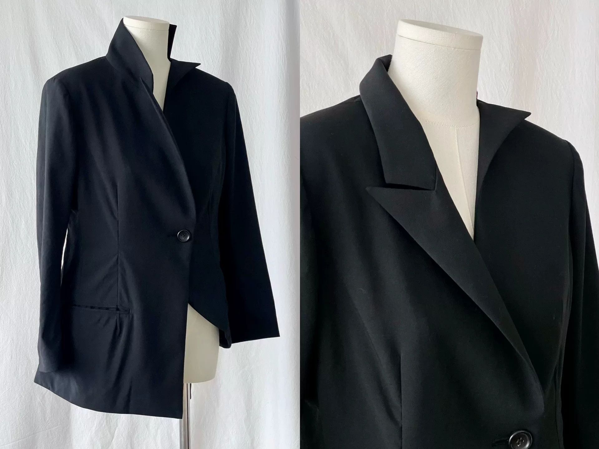 Yohji Yamamoto Yohji Yamamoto Asymmetrical Wool Top Size S / US 4 / IT 40 - 5 Thumbnail