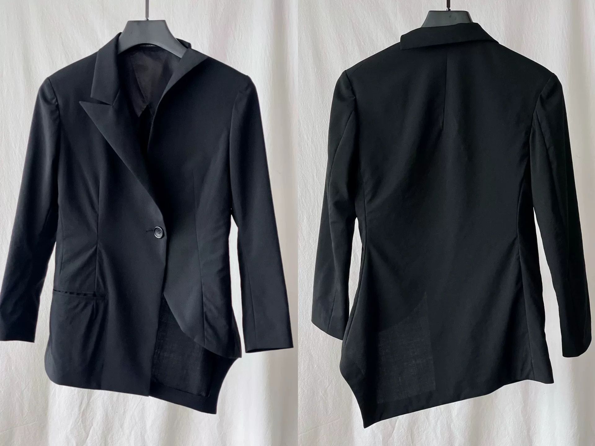 Yohji Yamamoto Yohji Yamamoto Asymmetrical Wool Top Size S / US 4 / IT 40 - 8 Thumbnail