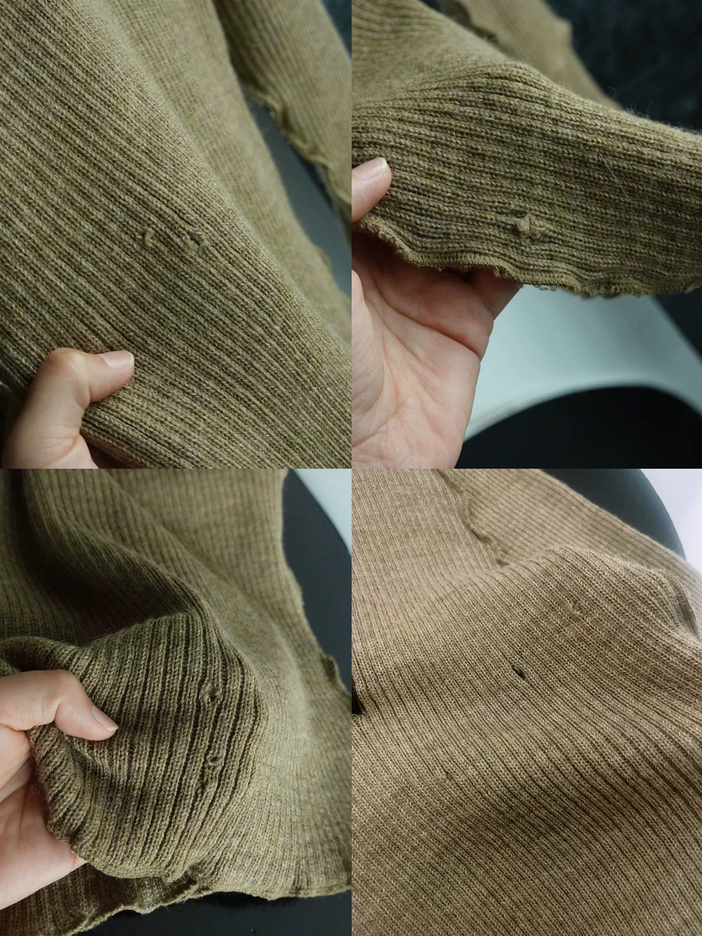 Share Spirit Homme Vintage Style Military Knit Sweater Size M / US 6-8 / IT 42-44 - 9 Thumbnail