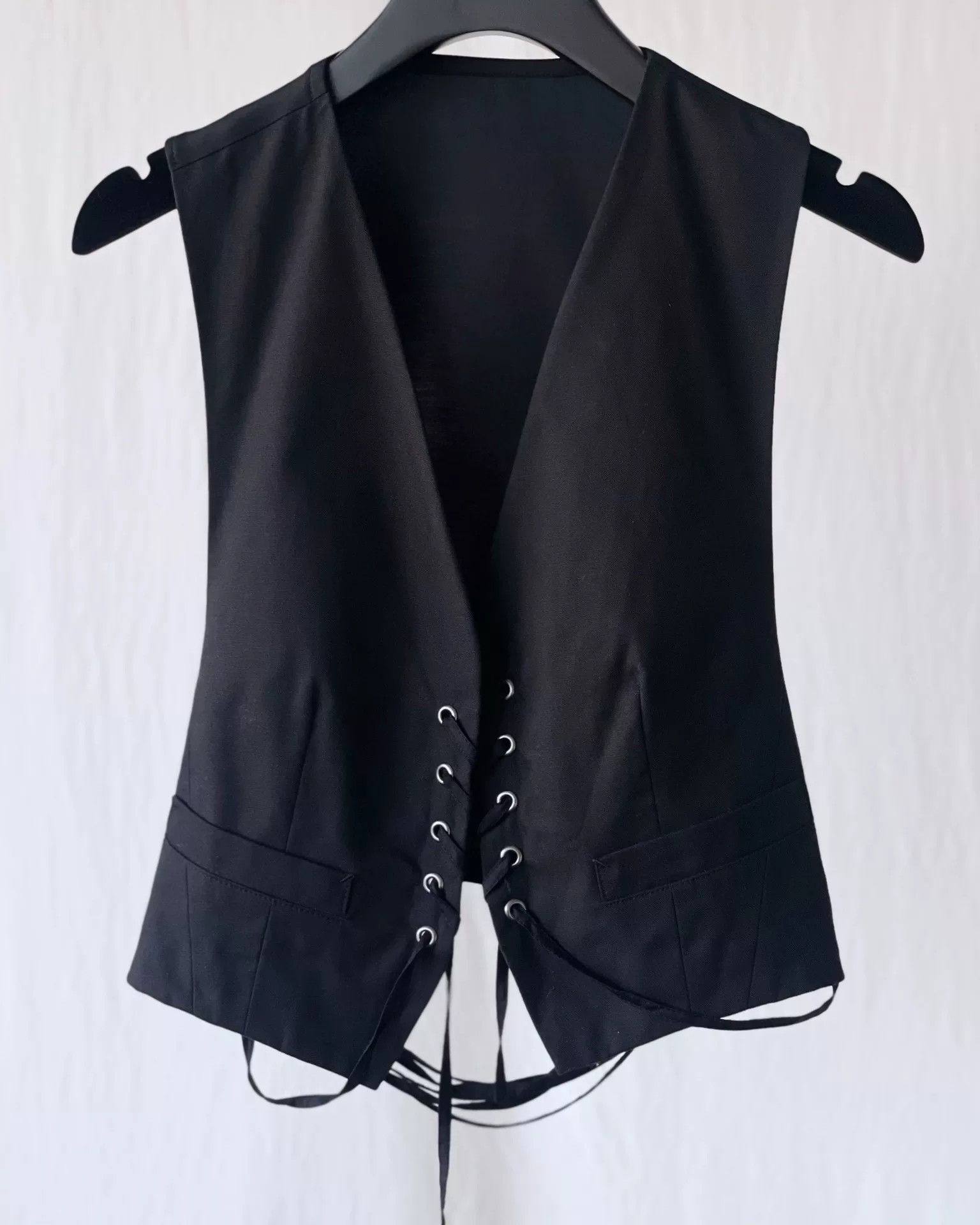 Y's Elegant Y's Slim Fit Vest with Cords Size S / US 4 / IT 40 - 5 Thumbnail