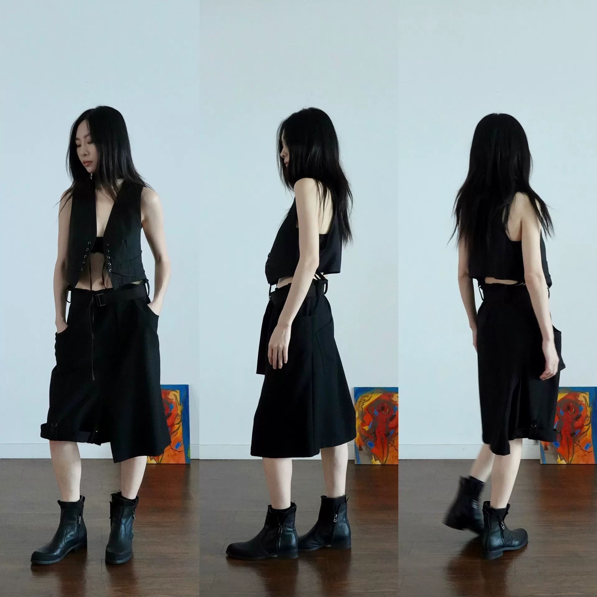 Y's Elegant Y's Slim Fit Vest with Cords Size S / US 4 / IT 40 - 4 Thumbnail